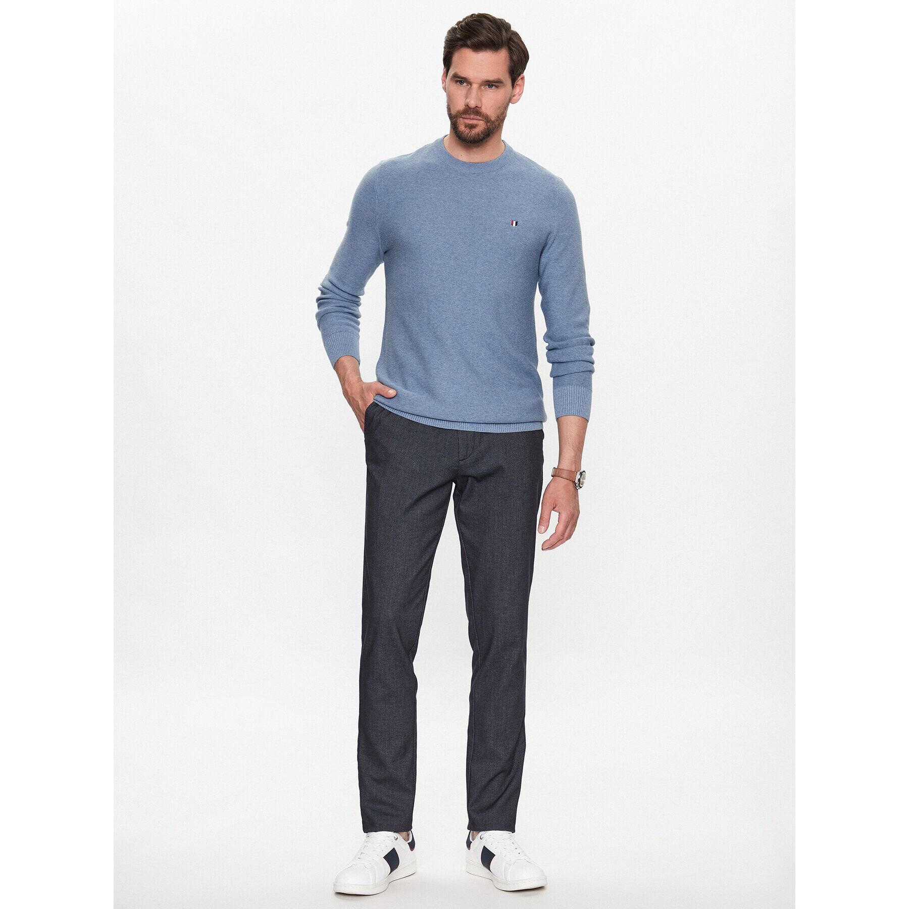 Jack&Jones Sveter Bluroy 12226614 Modrá Regular Fit - Pepit.sk