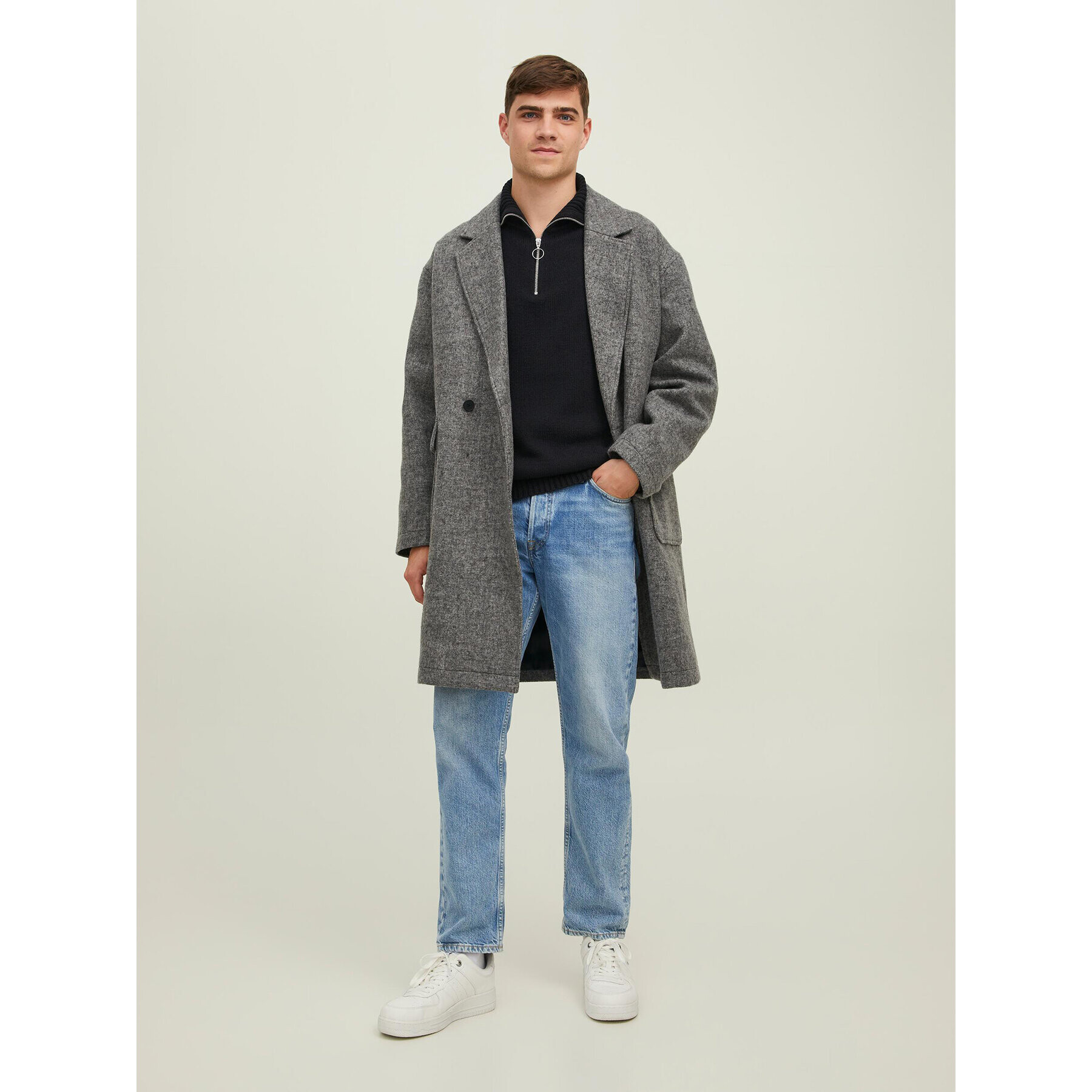 Jack&Jones Sveter Dash 12216212 Čierna Regular Fit - Pepit.sk