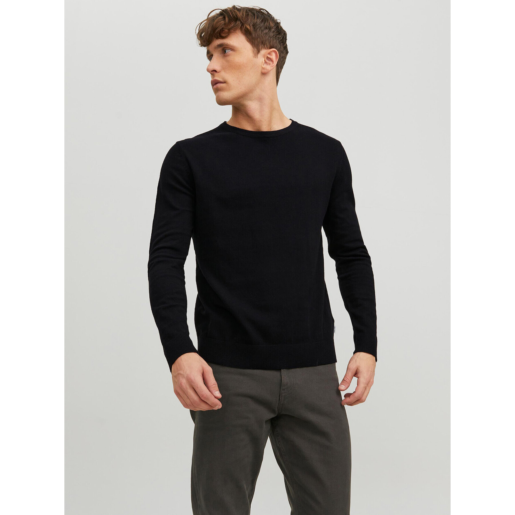 Jack&Jones Sveter Emil 12208364 Čierna Regular Fit - Pepit.sk