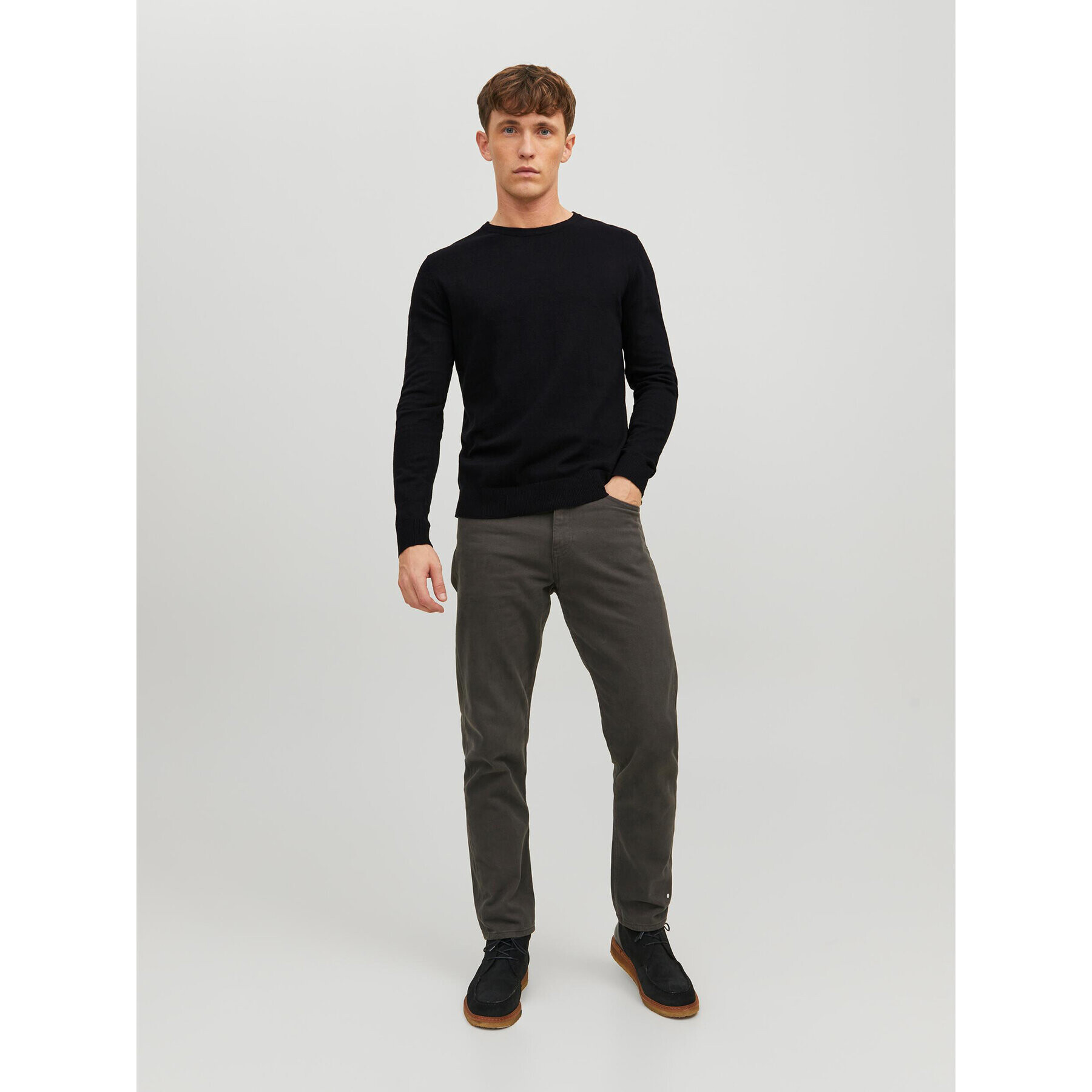 Jack&Jones Sveter Emil 12208364 Čierna Regular Fit - Pepit.sk