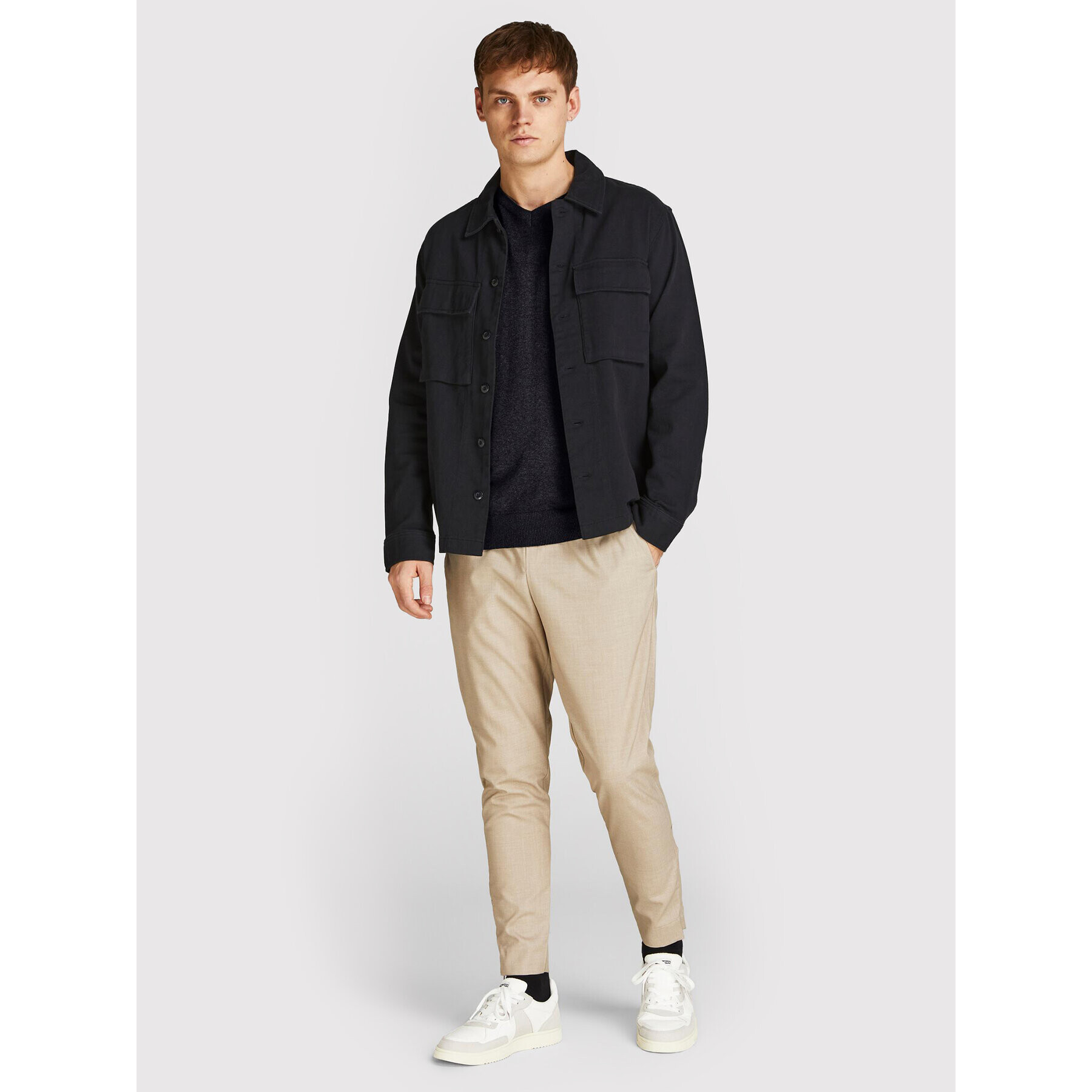 Jack&Jones Sveter Emil 12208365 Čierna Regular Fit - Pepit.sk