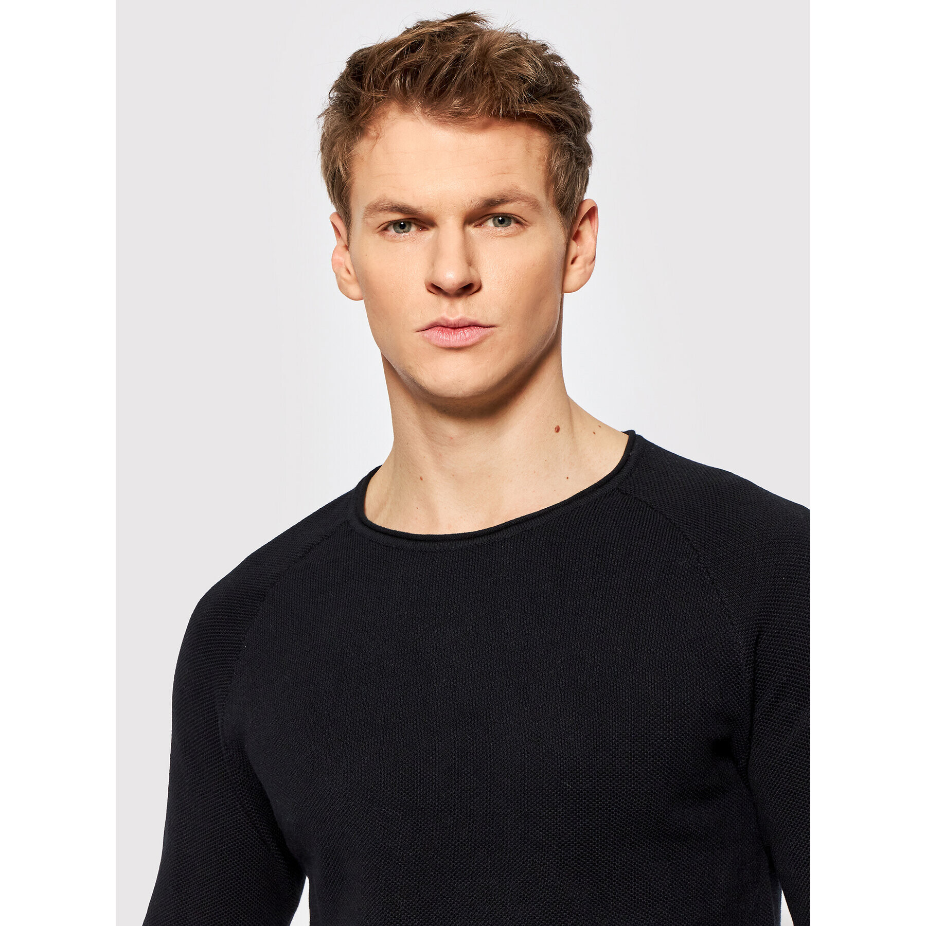 Jack&Jones Sveter Hill 12157321 Čierna Regular Fit - Pepit.sk