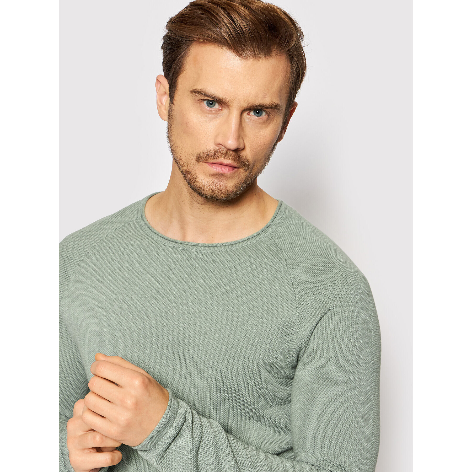 Jack&Jones Sveter Hill 12157321 Zelená Regular Fit - Pepit.sk