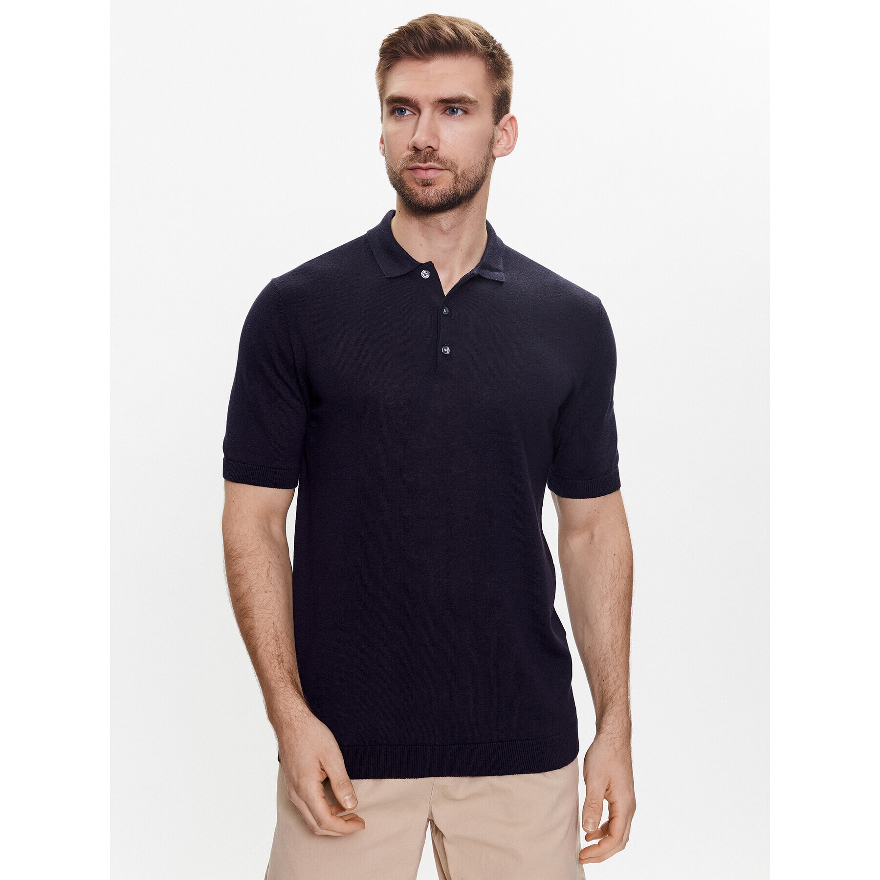 Jack&Jones Sveter Igor 12229007 Tmavomodrá Regular Fit - Pepit.sk