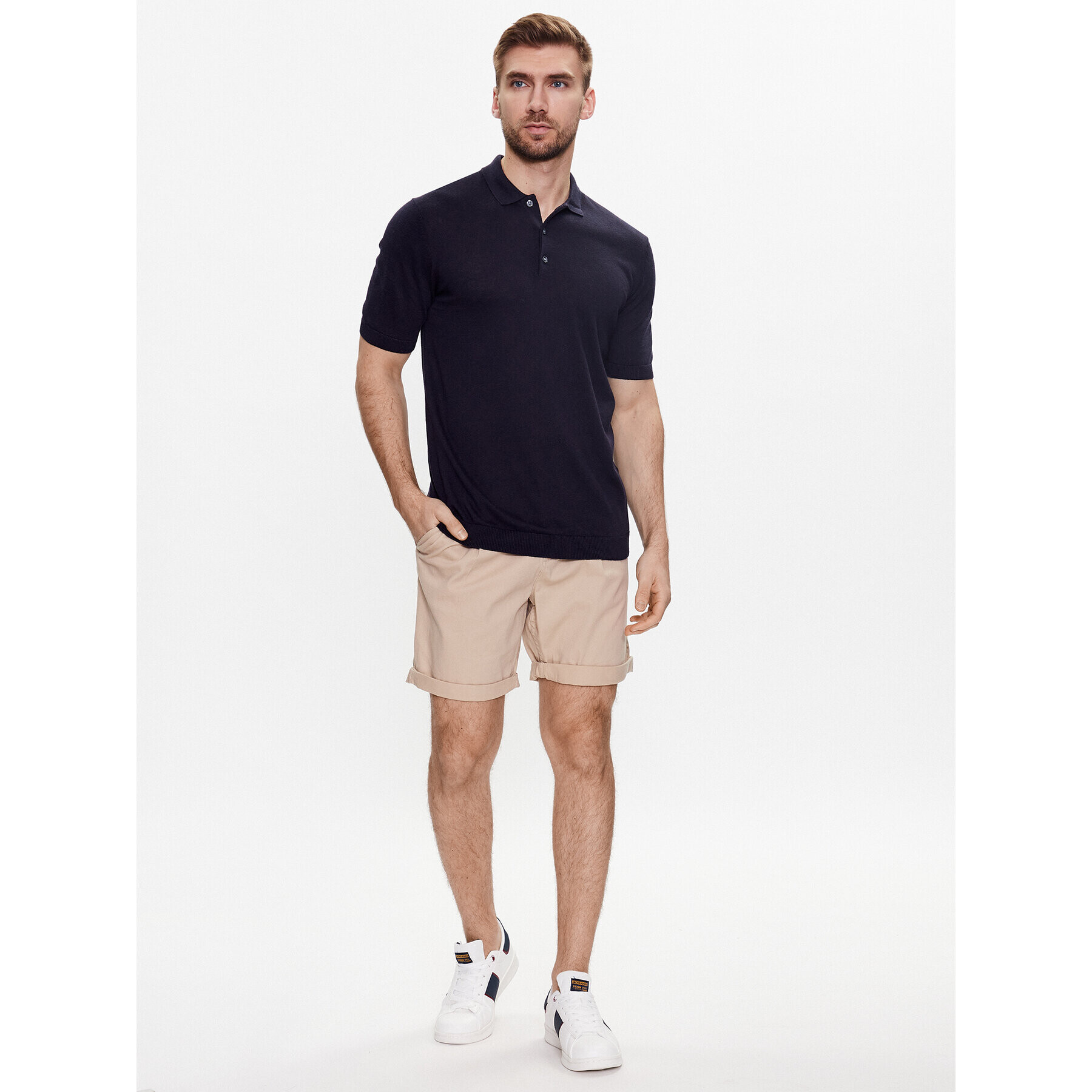 Jack&Jones Sveter Igor 12229007 Tmavomodrá Regular Fit - Pepit.sk