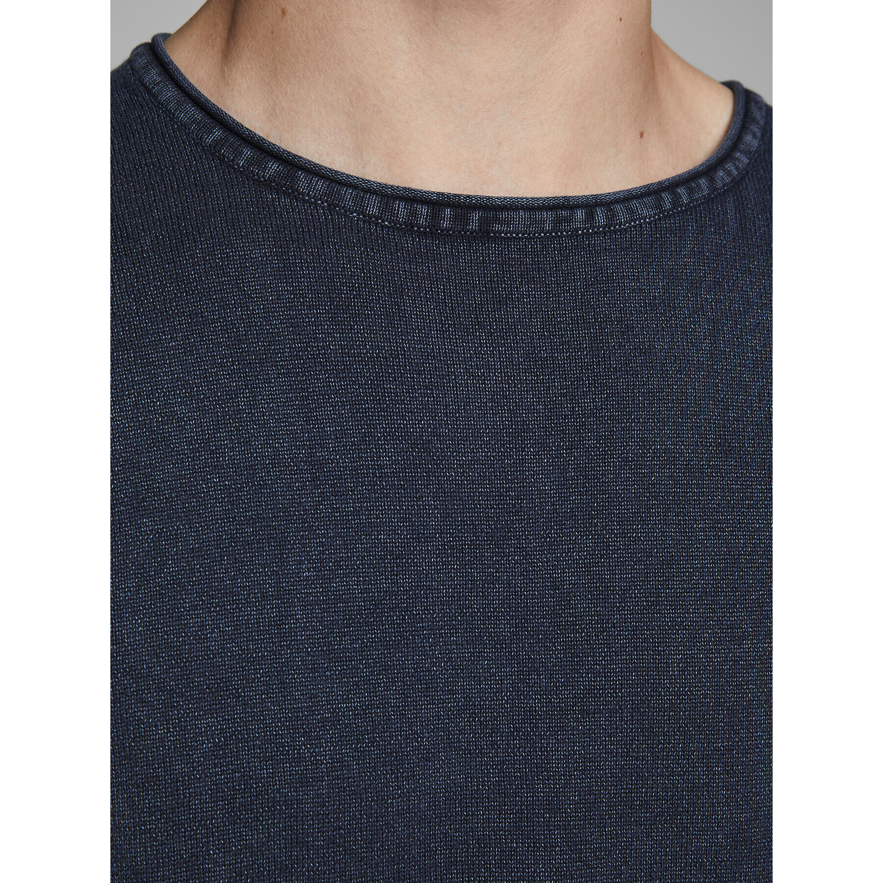 Jack&Jones Sveter Leo 12174001 Tmavomodrá Regular Fit - Pepit.sk