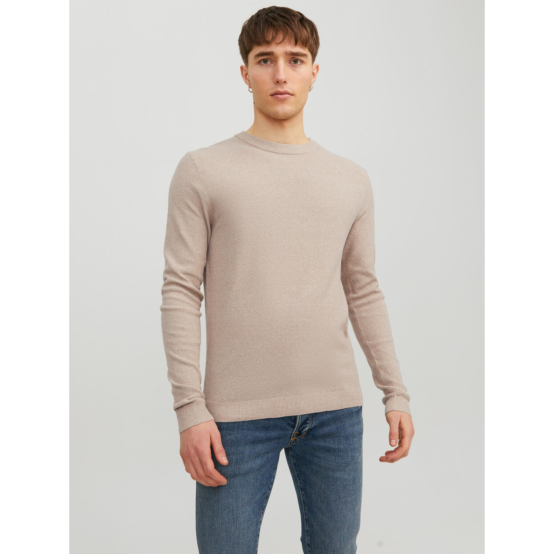 Jack&Jones Sveter Marcus 12236766 Béžová Regular Fit - Pepit.sk