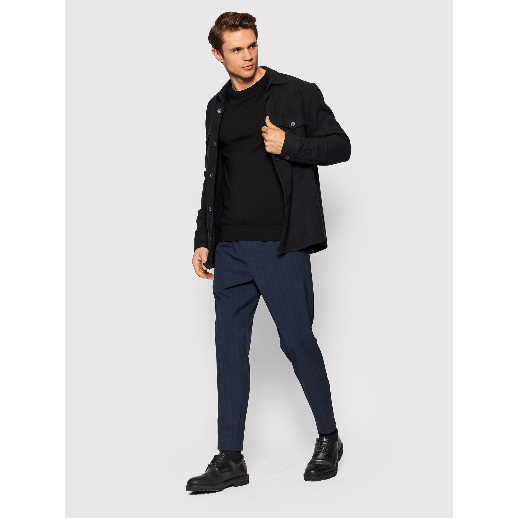 Jack&Jones Sveter Mark 12175288 Čierna Regular Fit - Pepit.sk