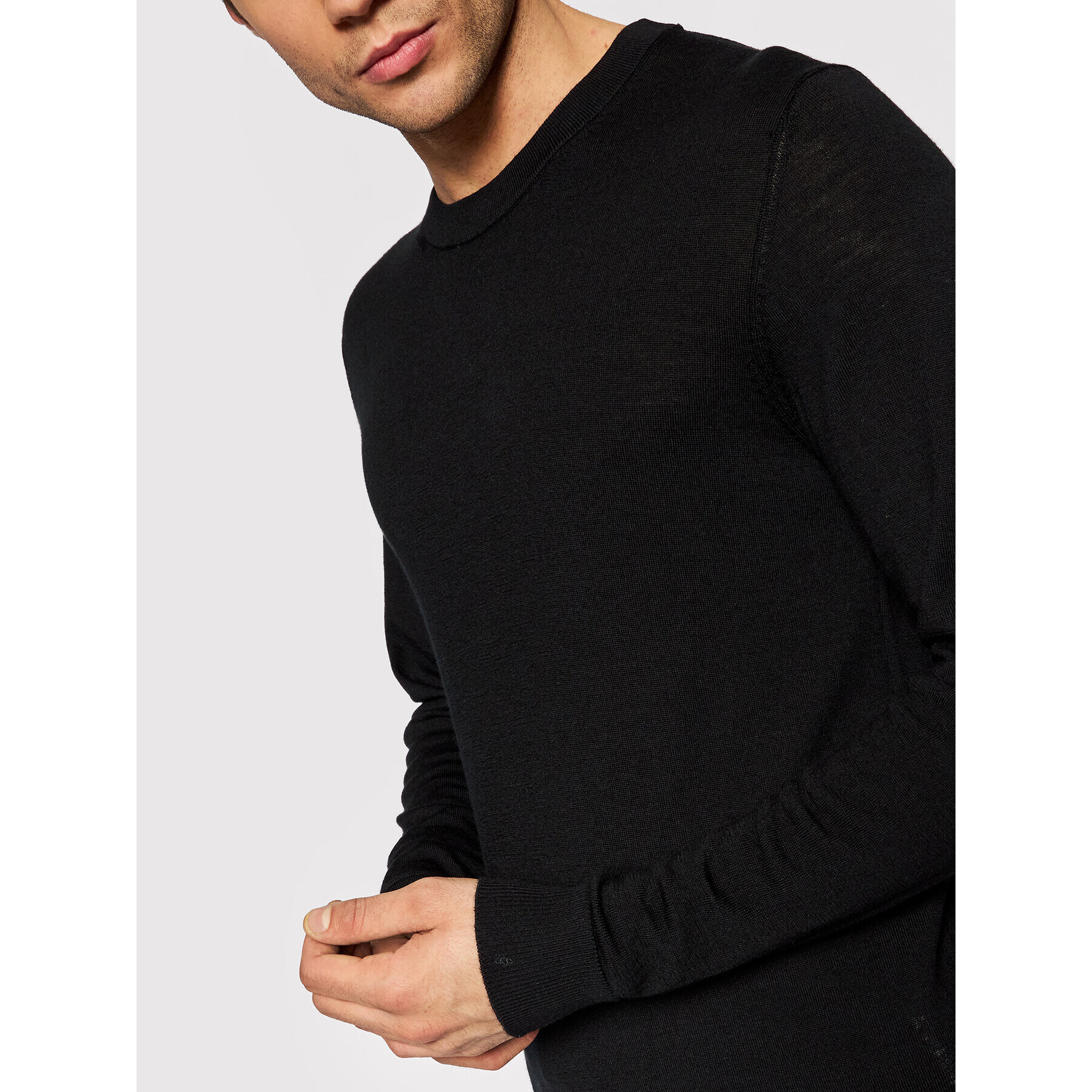 Jack&Jones Sveter Mark 12175288 Čierna Regular Fit - Pepit.sk