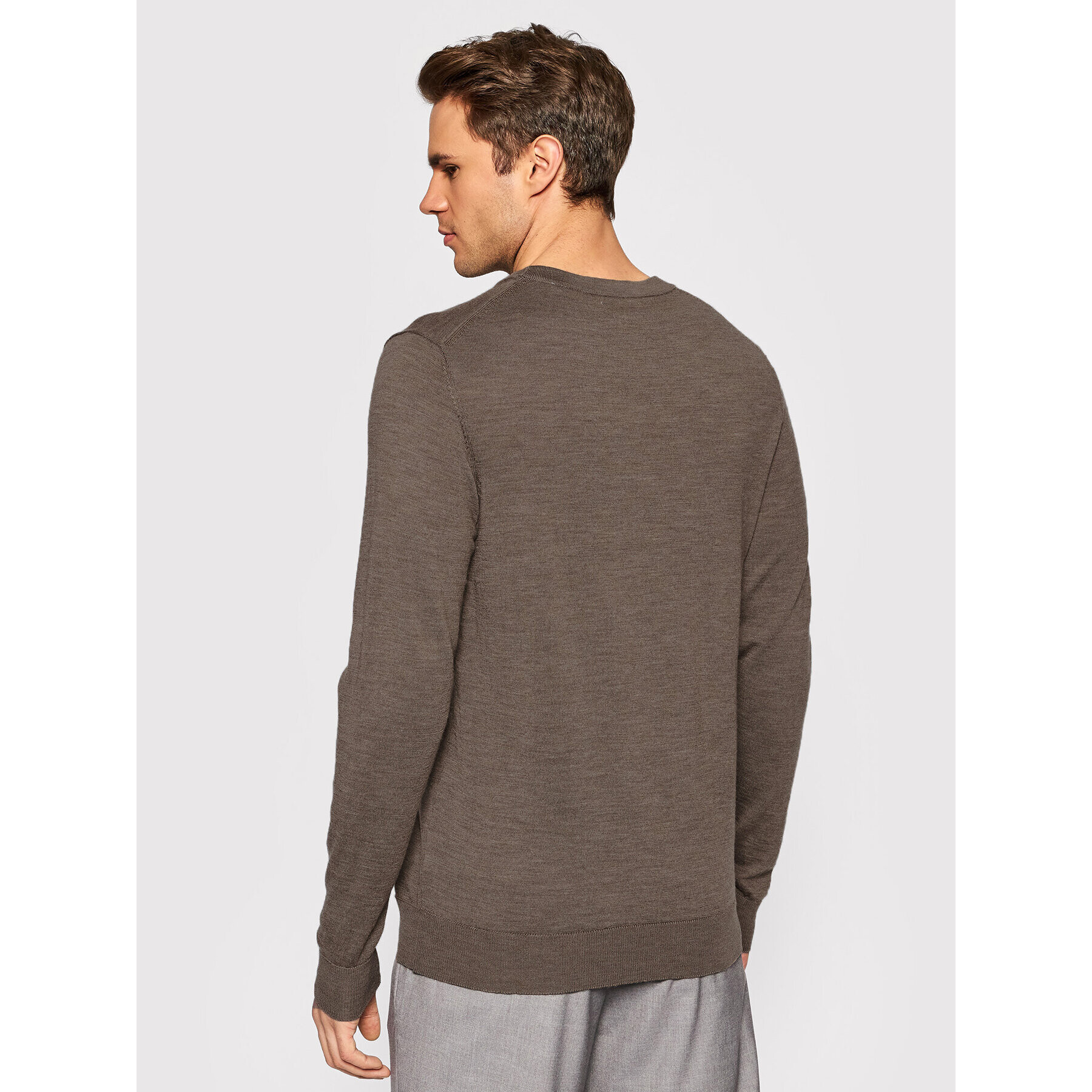 Jack&Jones Sveter Mark 12175288 Hnedá Regular Fit - Pepit.sk