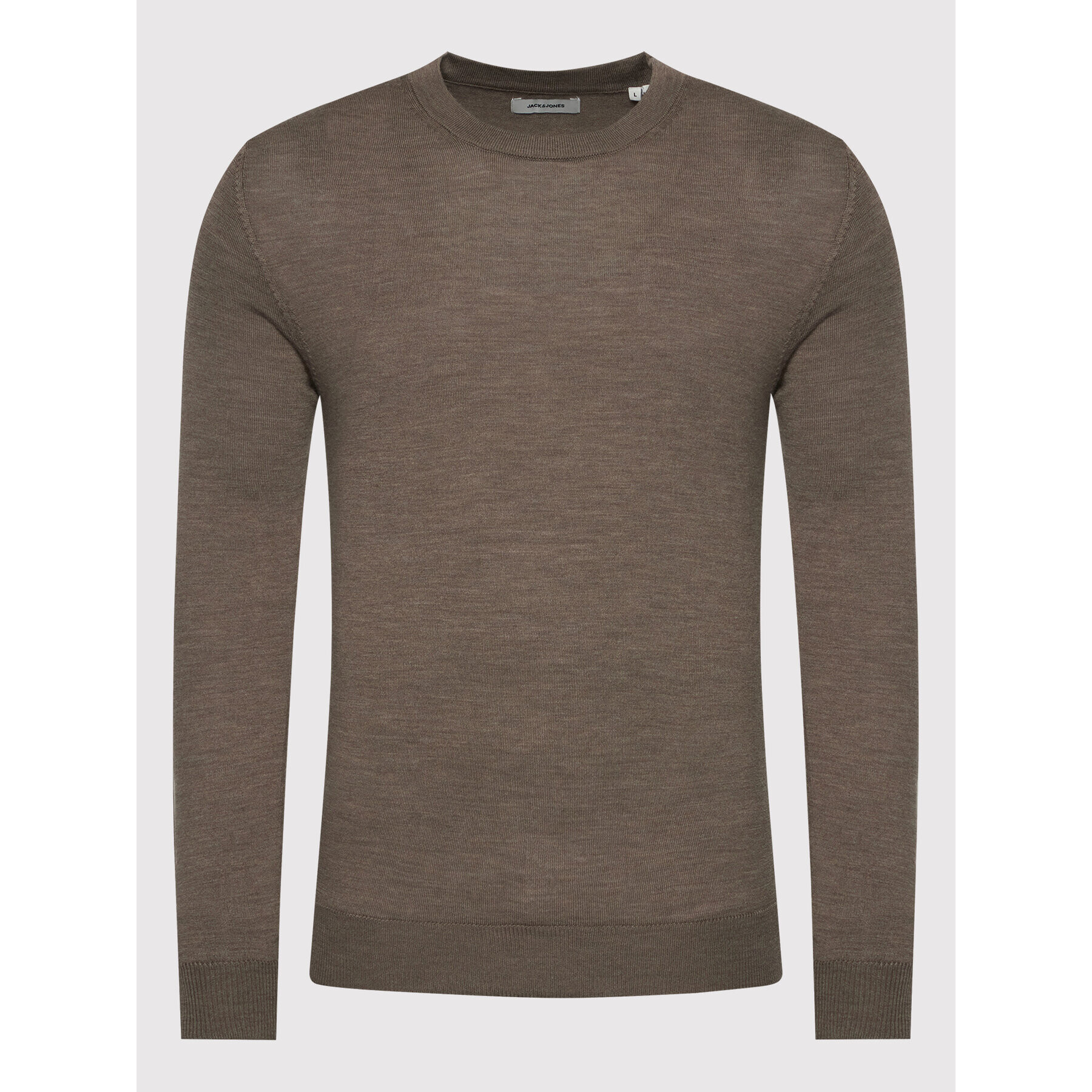 Jack&Jones Sveter Mark 12175288 Hnedá Regular Fit - Pepit.sk