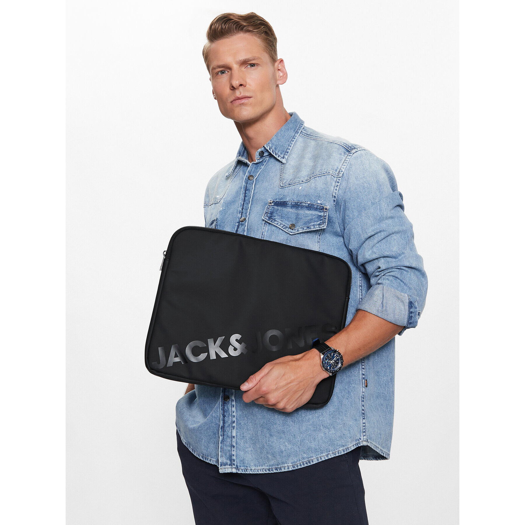 Jack&Jones Taška na laptop 12229083 Čierna - Pepit.sk