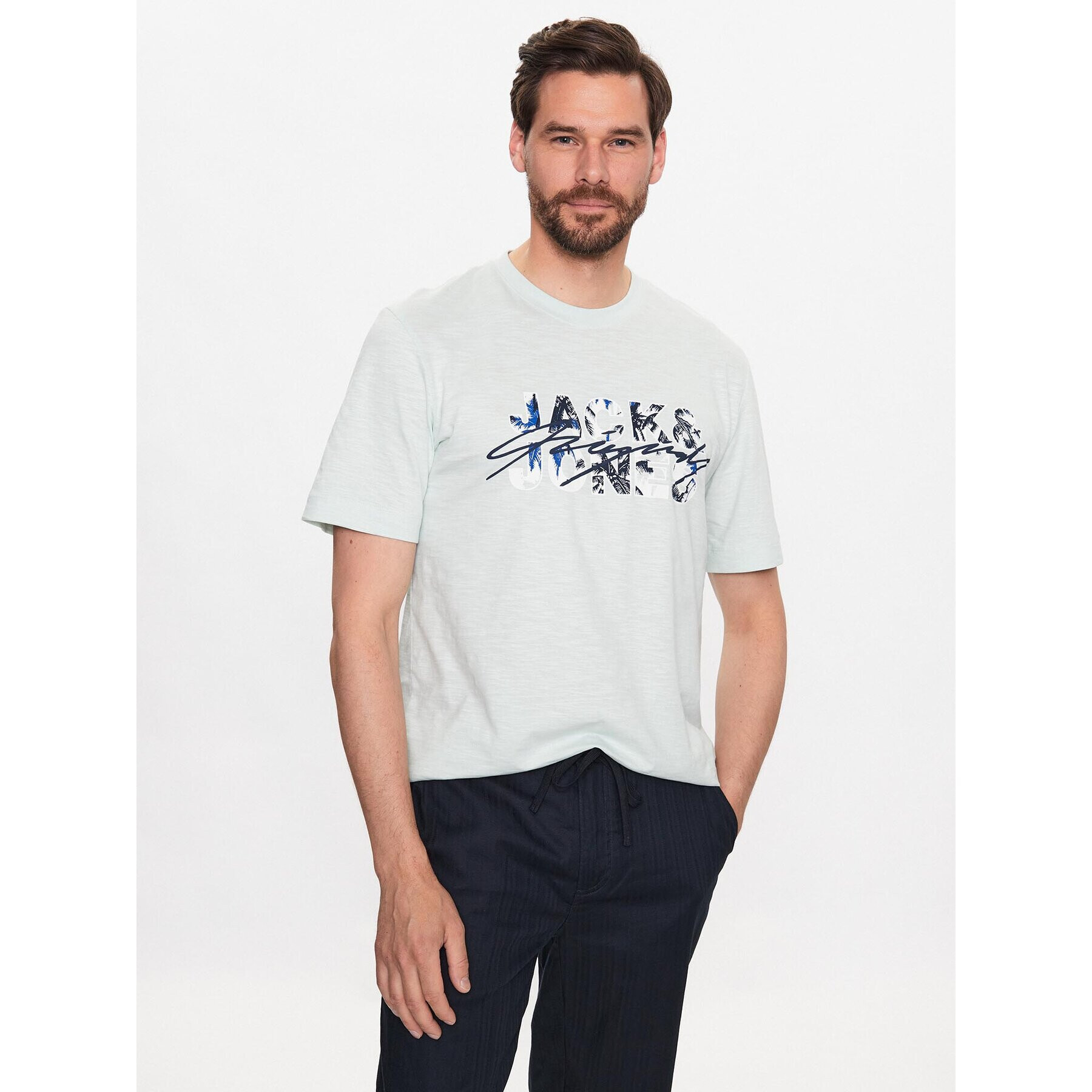 Jack&Jones Tričko Tulum 12234807 Zelená Standard Fit - Pepit.sk