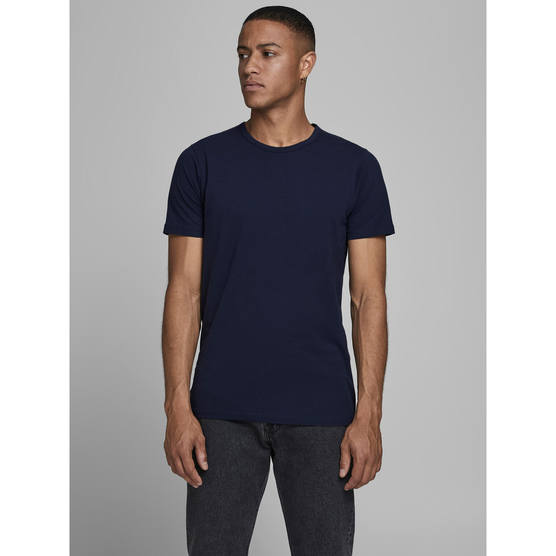 Jack&Jones Tričko Basic 12058529 Tmavomodrá Stretch Fit - Pepit.sk