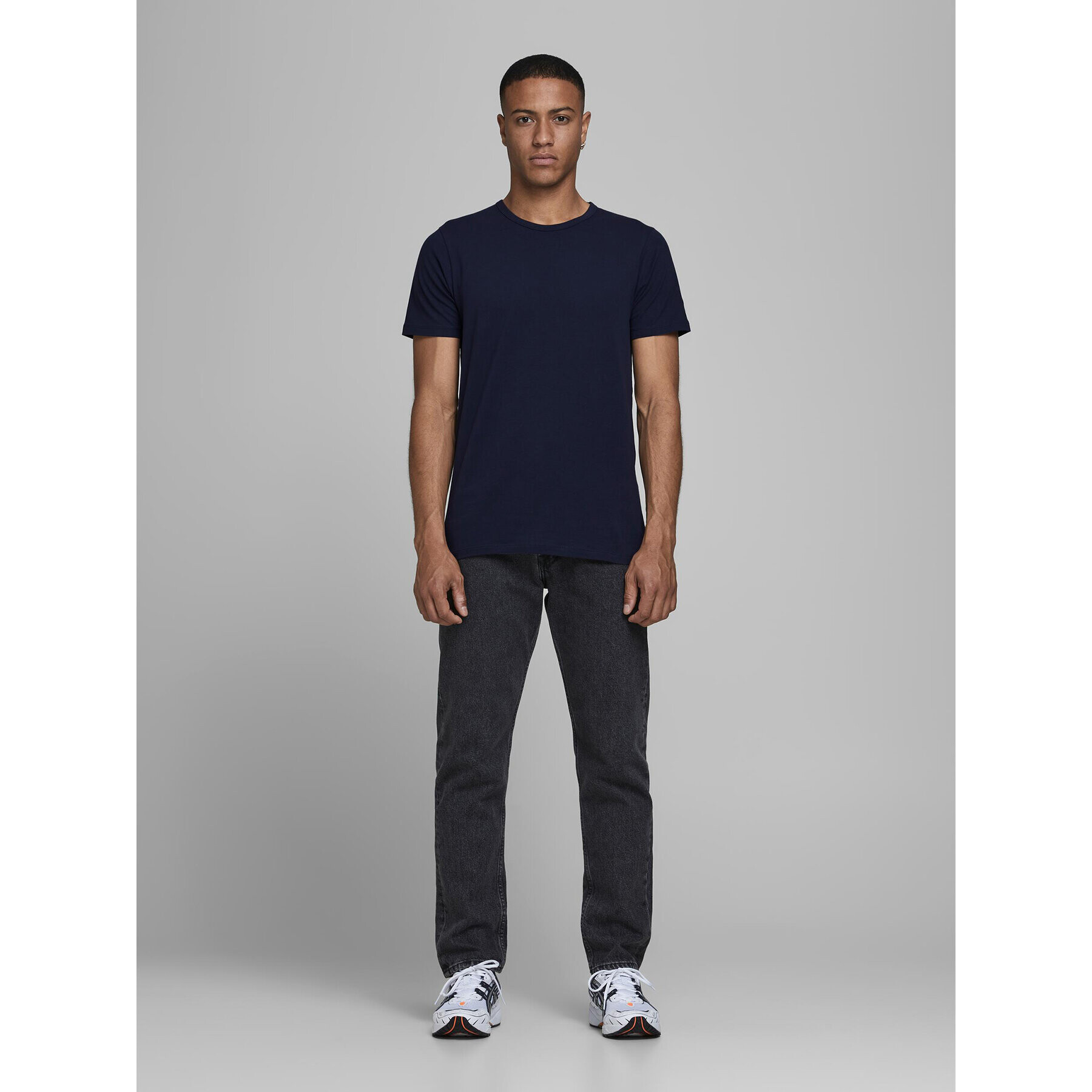 Jack&Jones Tričko Basic 12058529 Tmavomodrá Stretch Fit - Pepit.sk