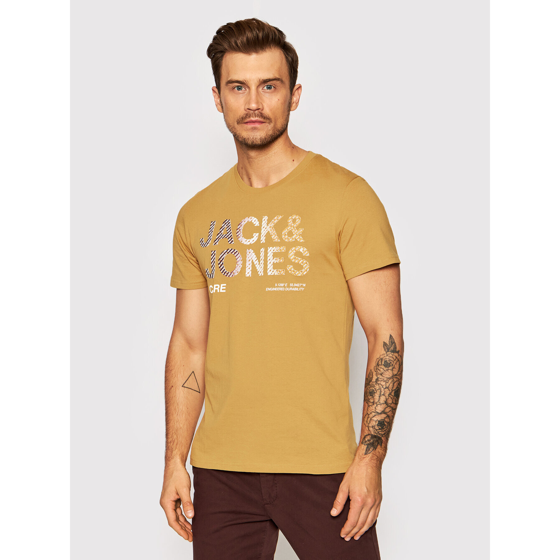 Jack&Jones Tričko Poky 12193005 Žltá Regular Fit - Pepit.sk