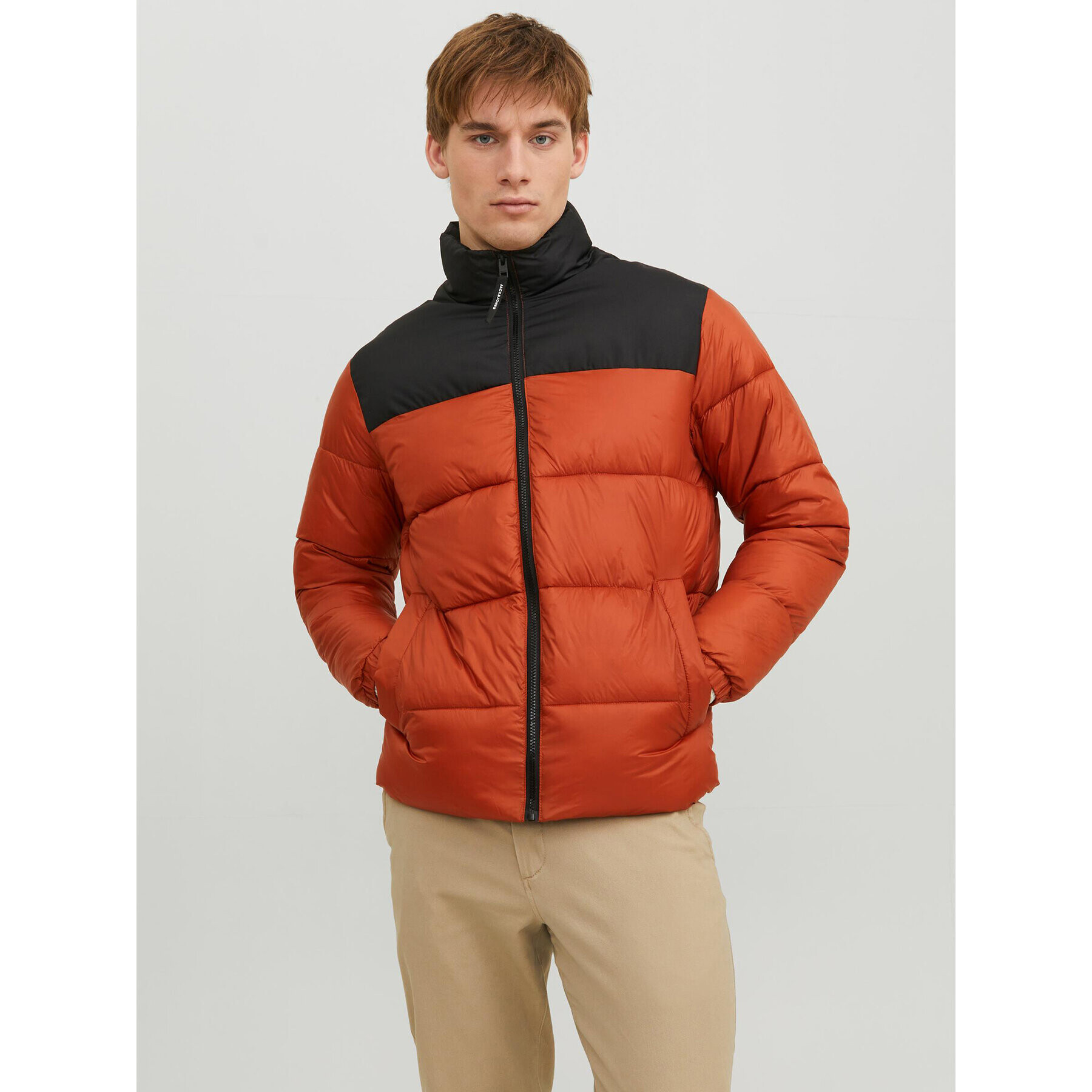 Jack&Jones Vatovaná bunda 12235860 Oranžová Regular Fit - Pepit.sk