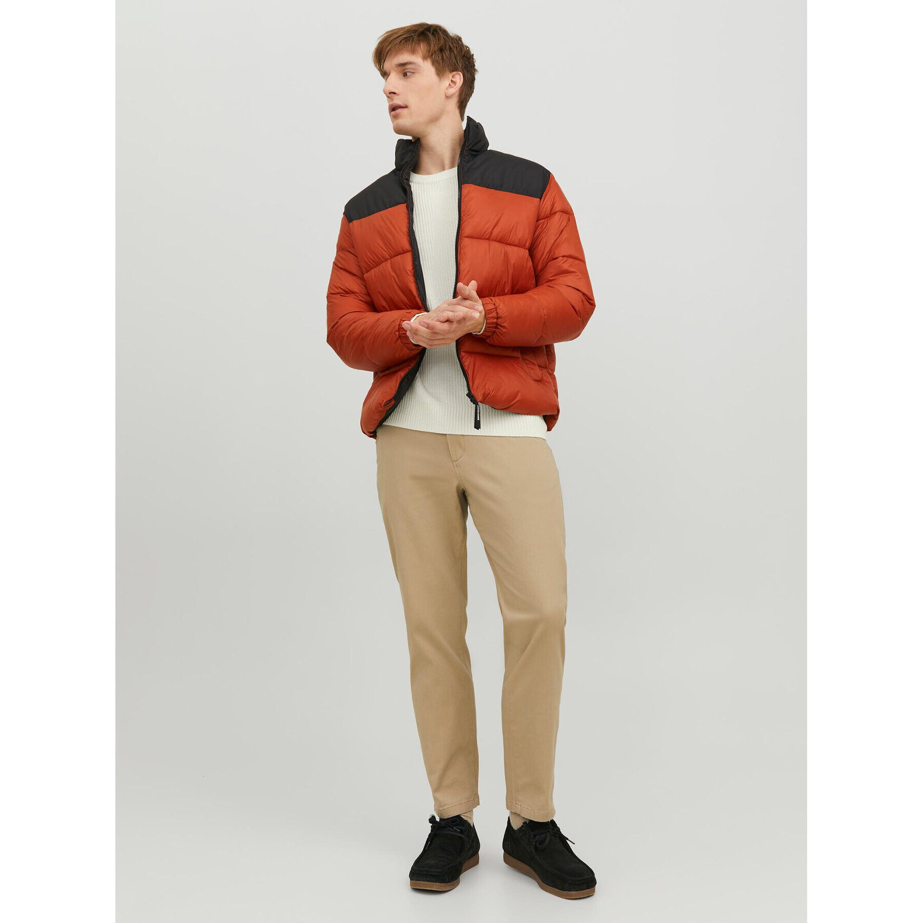 Jack&Jones Vatovaná bunda 12235860 Oranžová Regular Fit - Pepit.sk