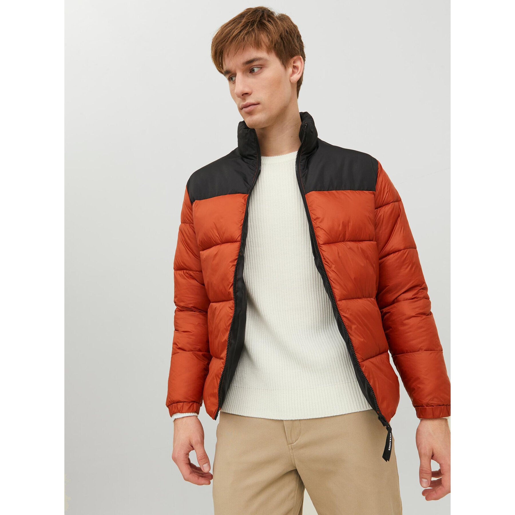 Jack&Jones Vatovaná bunda 12235860 Oranžová Regular Fit - Pepit.sk