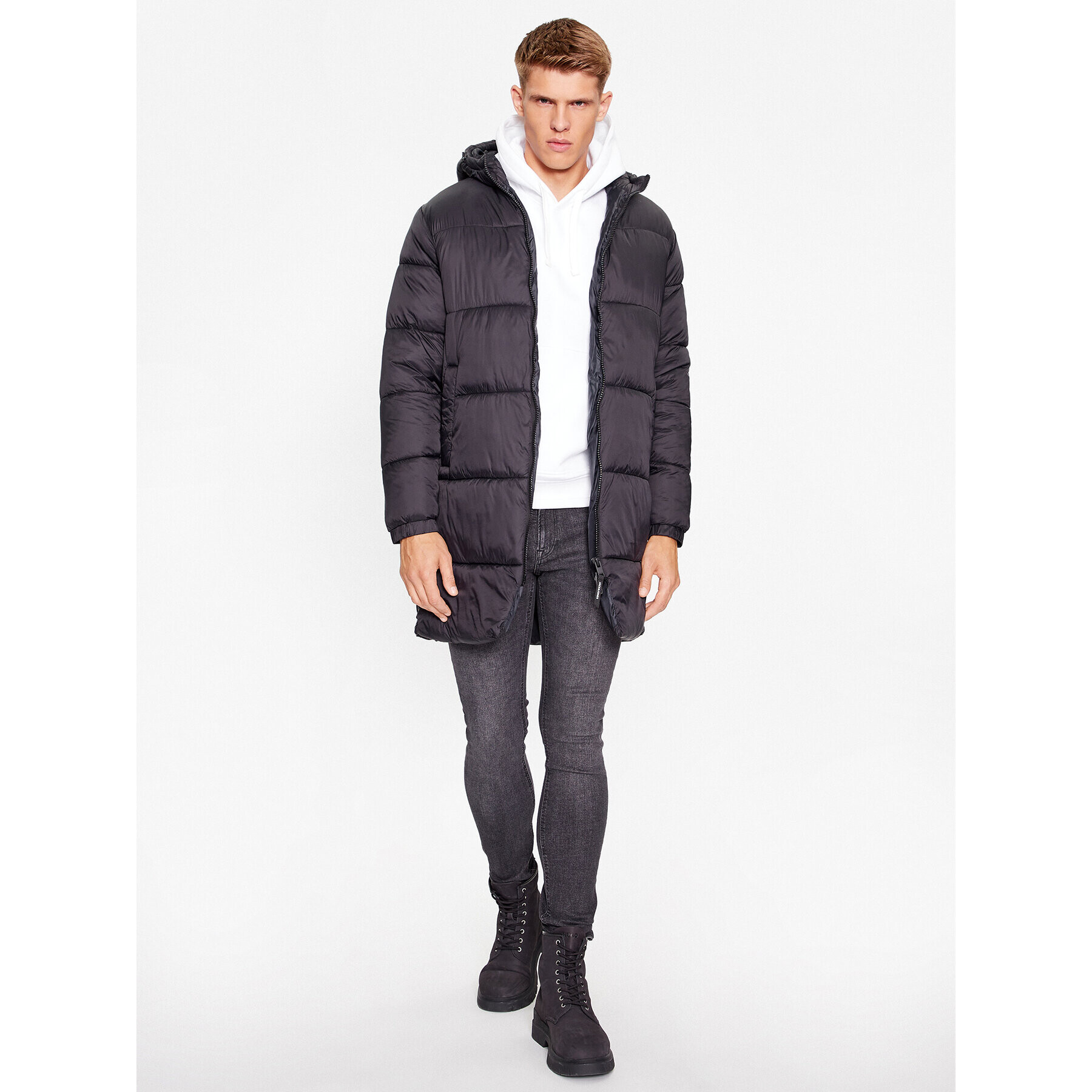 Jack&Jones Vatovaná bunda 12236052 Čierna Regular Fit - Pepit.sk