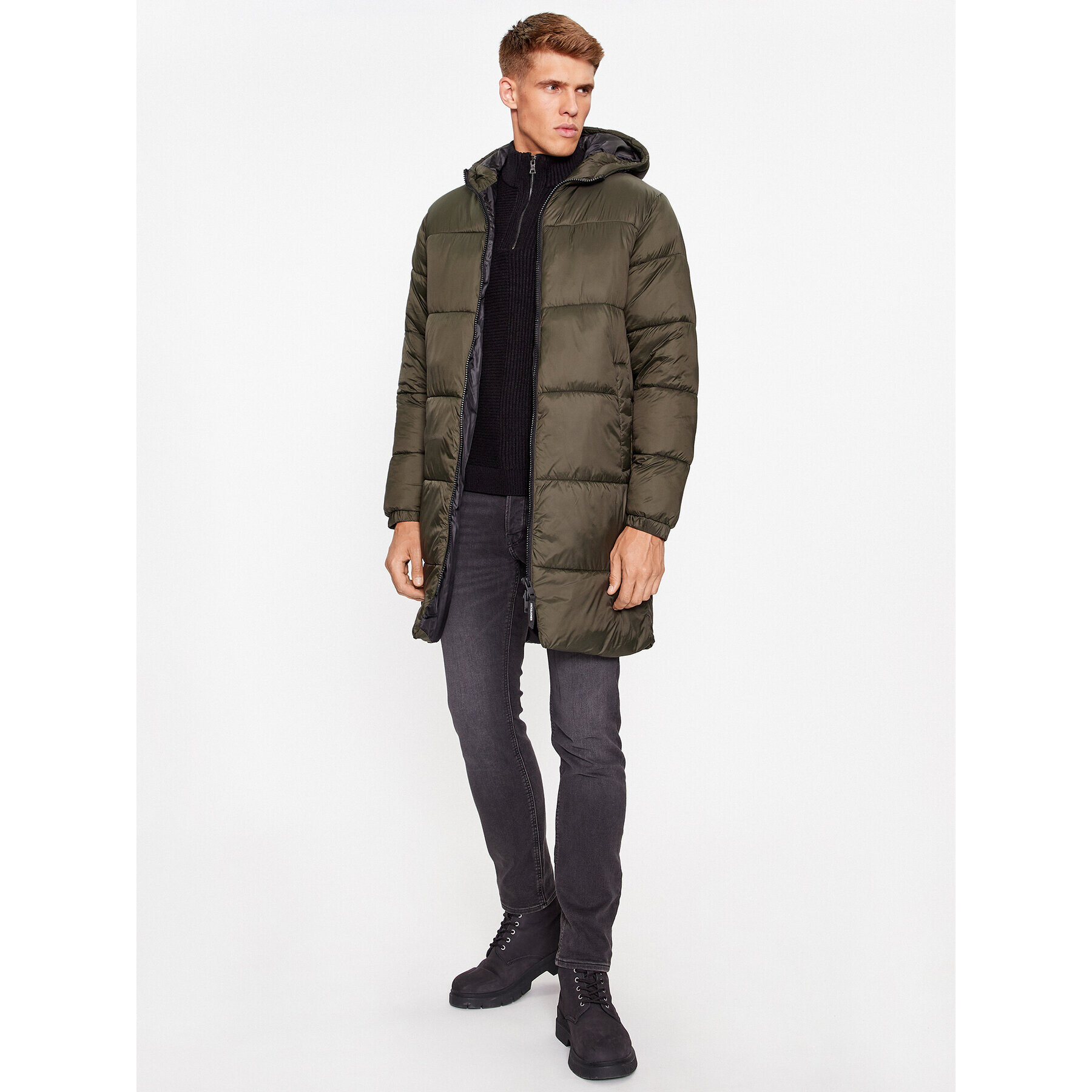 Jack&Jones Vatovaná bunda 12236052 Zelená Regular Fit - Pepit.sk