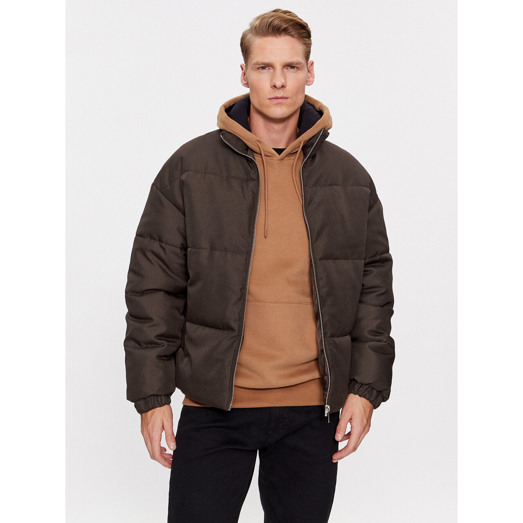 Jack&Jones Vatovaná bunda 12236056 Hnedá Regular Fit - Pepit.sk