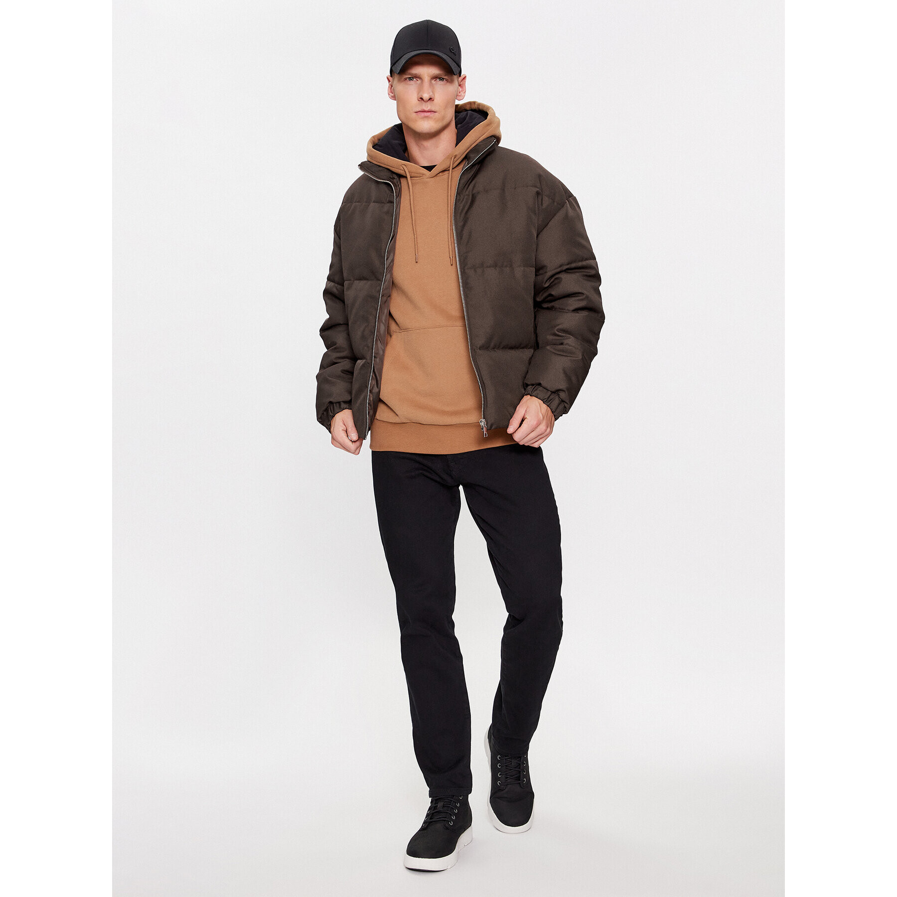 Jack&Jones Vatovaná bunda 12236056 Hnedá Regular Fit - Pepit.sk