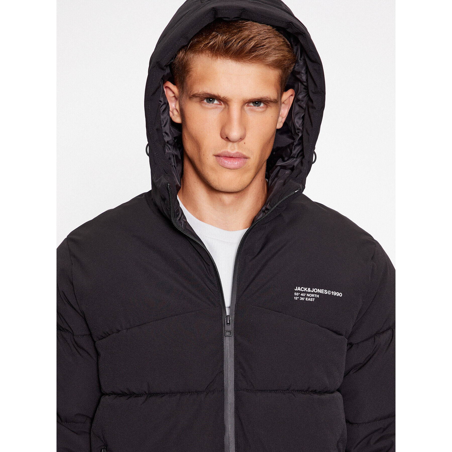 Jack&Jones Vatovaná bunda 12236065 Čierna Regular Fit - Pepit.sk