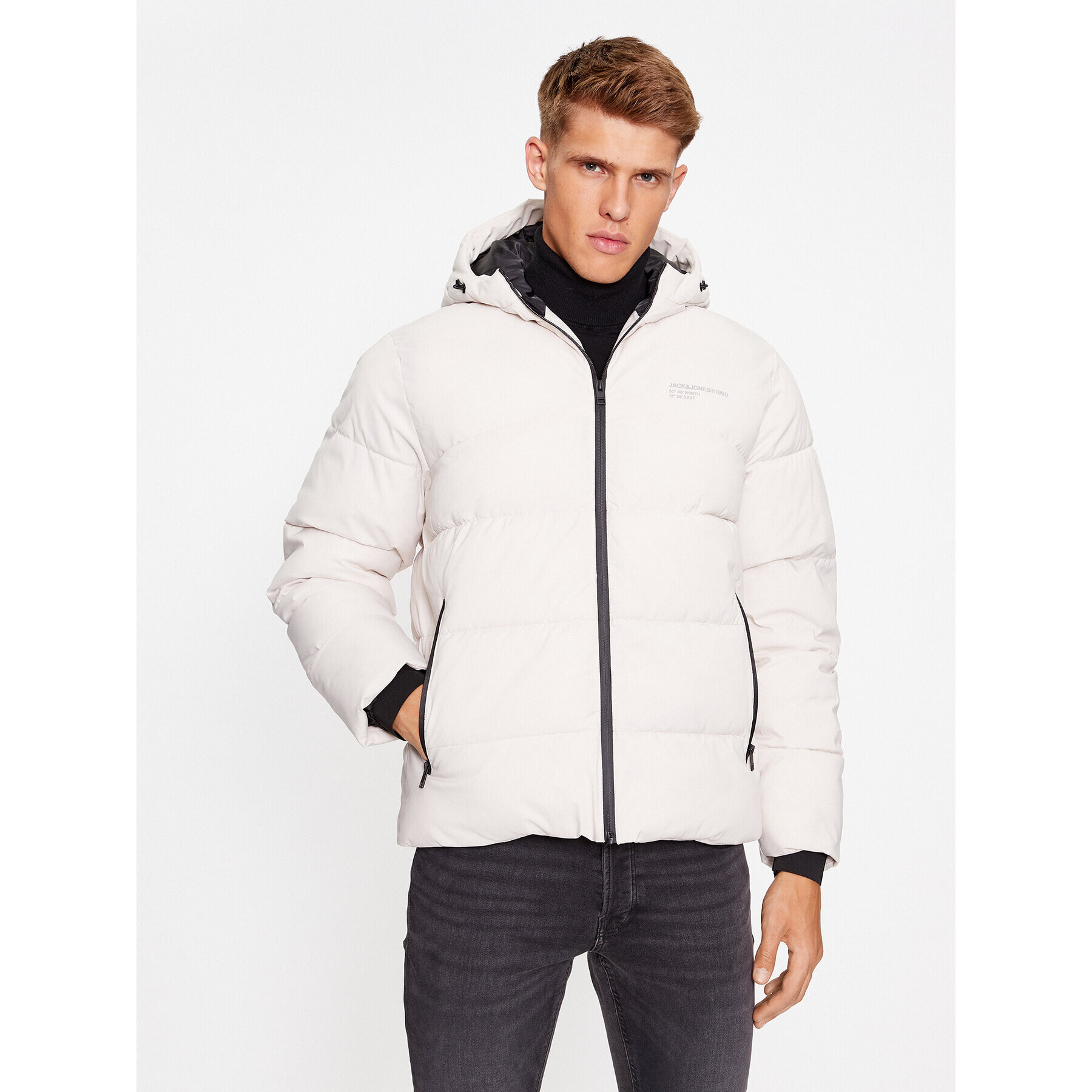 Jack&Jones Vatovaná bunda 12236065 Écru Regular Fit - Pepit.sk