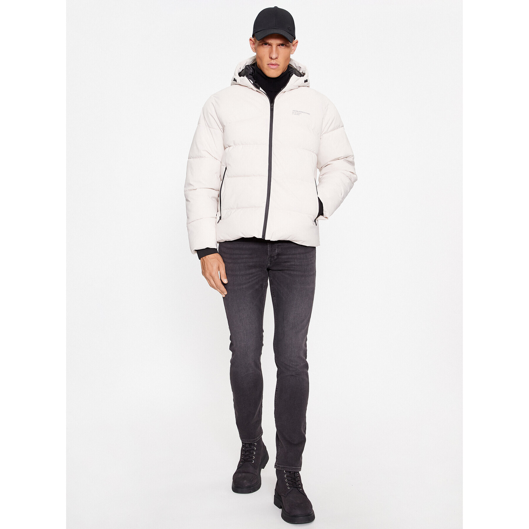 Jack&Jones Vatovaná bunda 12236065 Écru Regular Fit - Pepit.sk