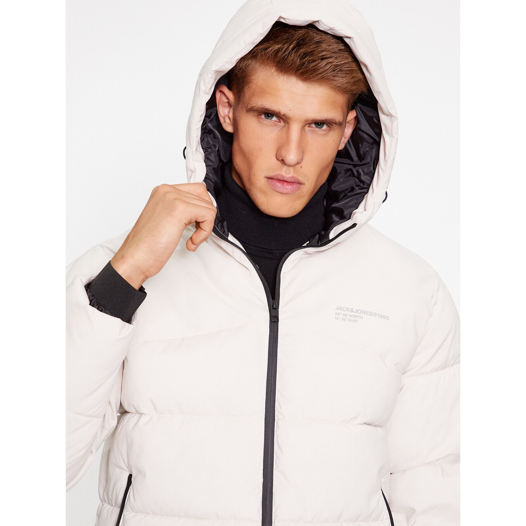 Jack&Jones Vatovaná bunda 12236065 Écru Regular Fit - Pepit.sk