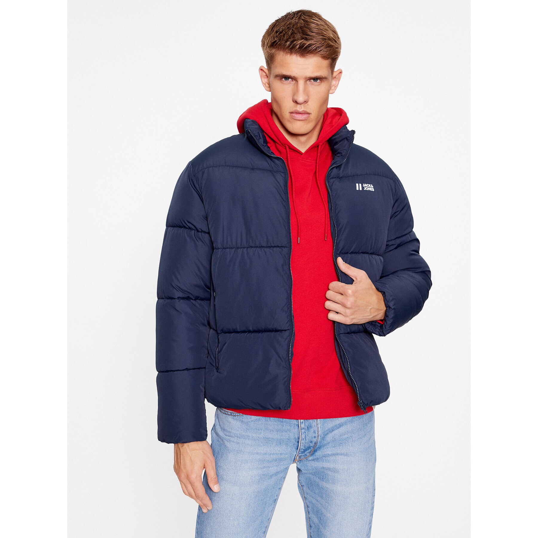 Jack&Jones Vatovaná bunda 12238745 Tmavomodrá Regular Fit - Pepit.sk