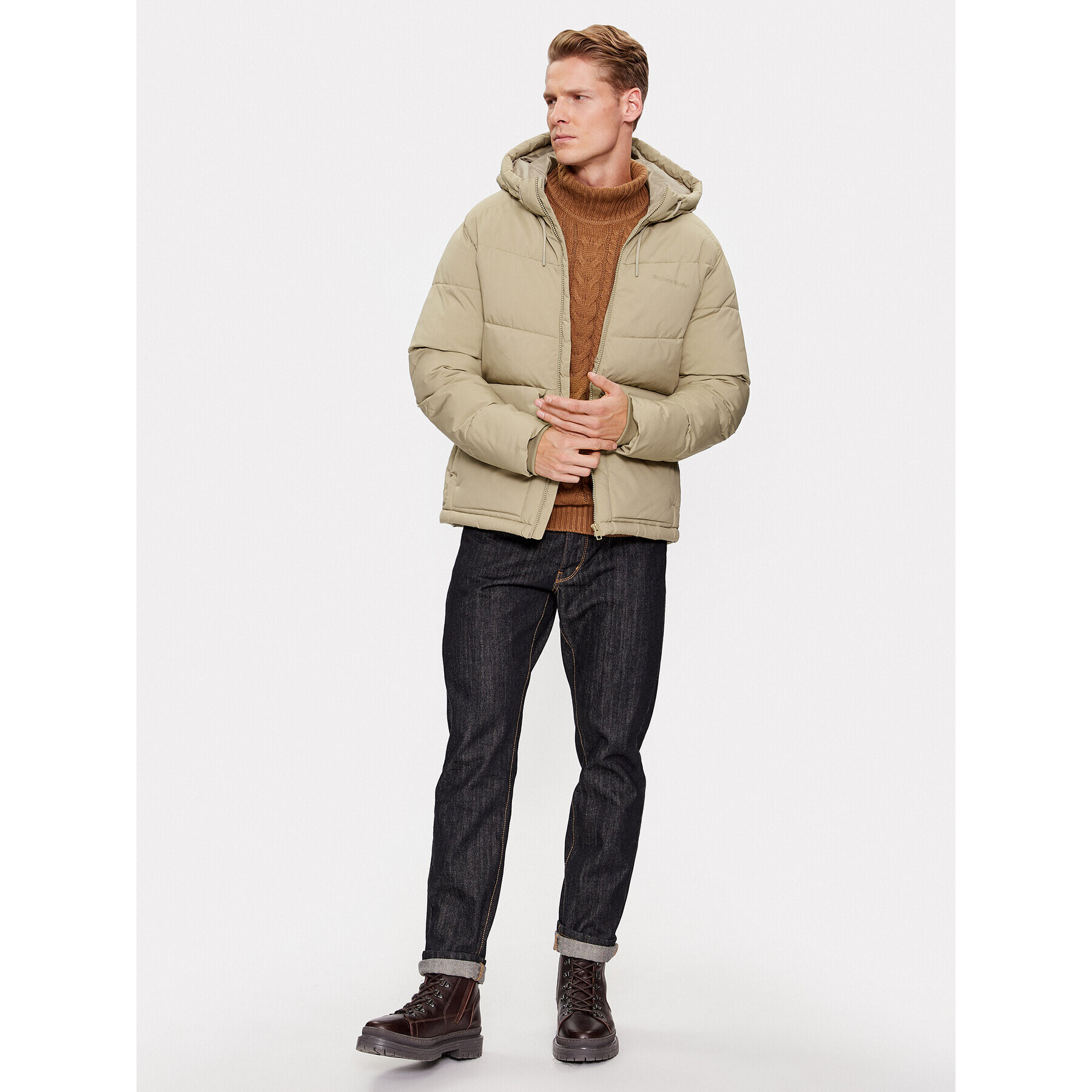 Jack&Jones Vatovaná bunda 12238849 Béžová Regular Fit - Pepit.sk