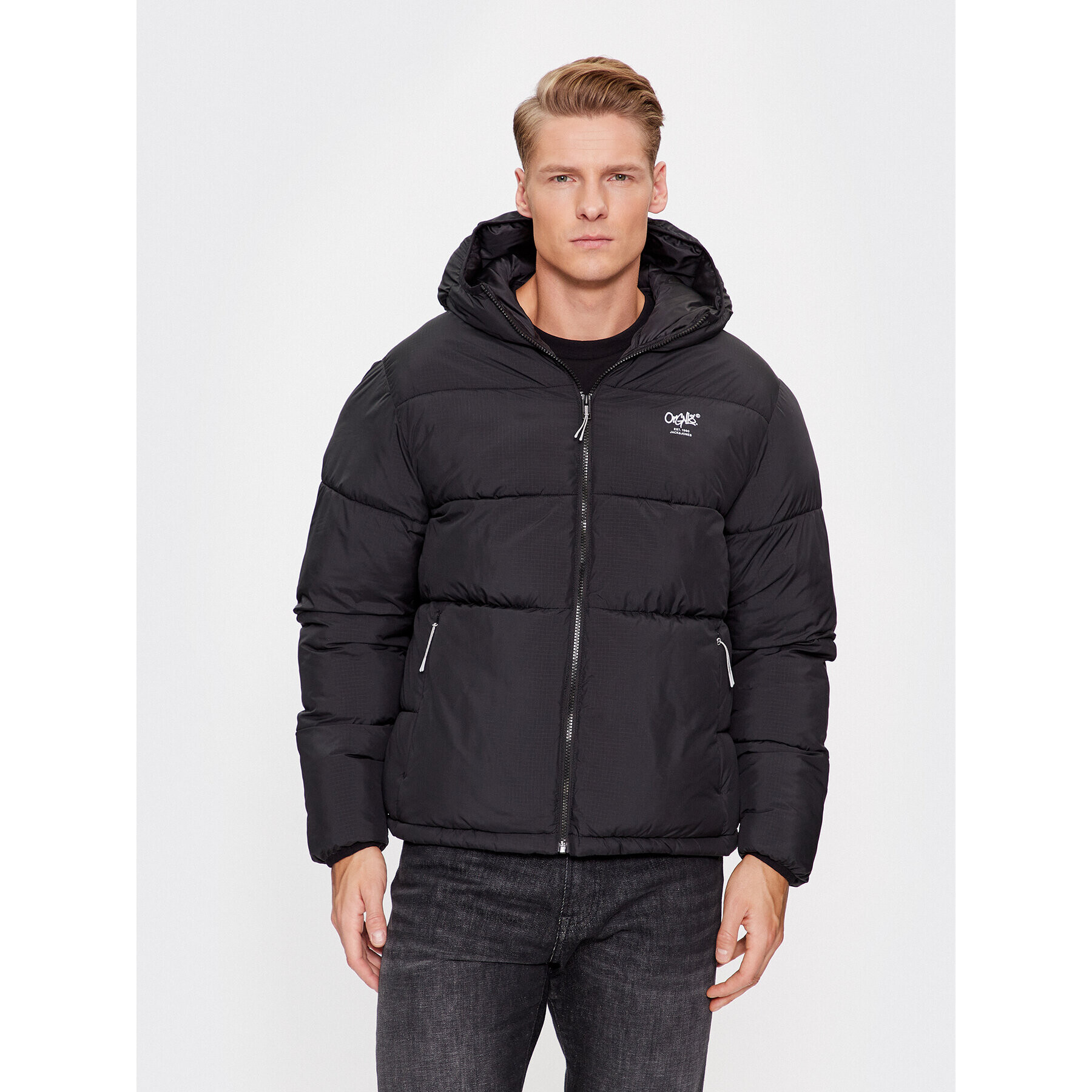 Jack&Jones Vatovaná bunda 12238878 Čierna Regular Fit - Pepit.sk