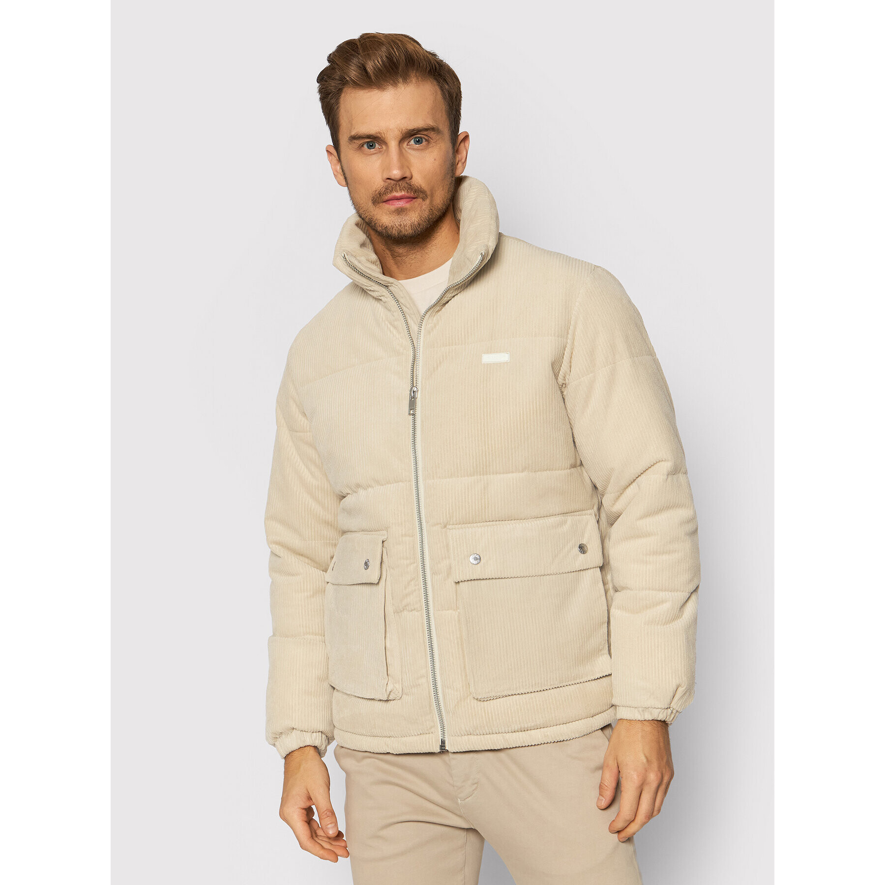 Jack&Jones Vatovaná bunda Caden 12198180 Béžová Regular Fit - Pepit.sk