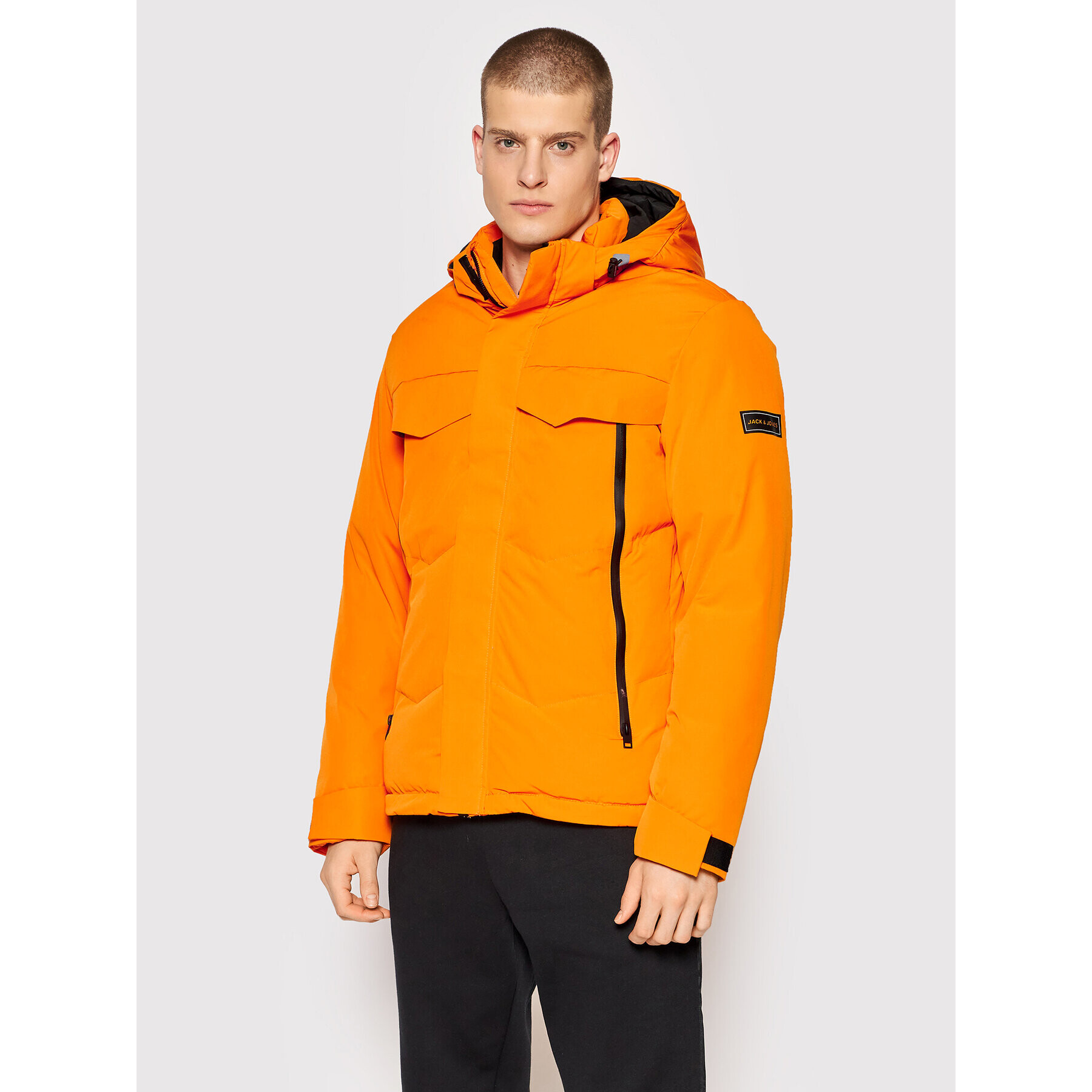 Jack&Jones Vatovaná bunda Conrad 12193193 Oranžová Regular Fit - Pepit.sk