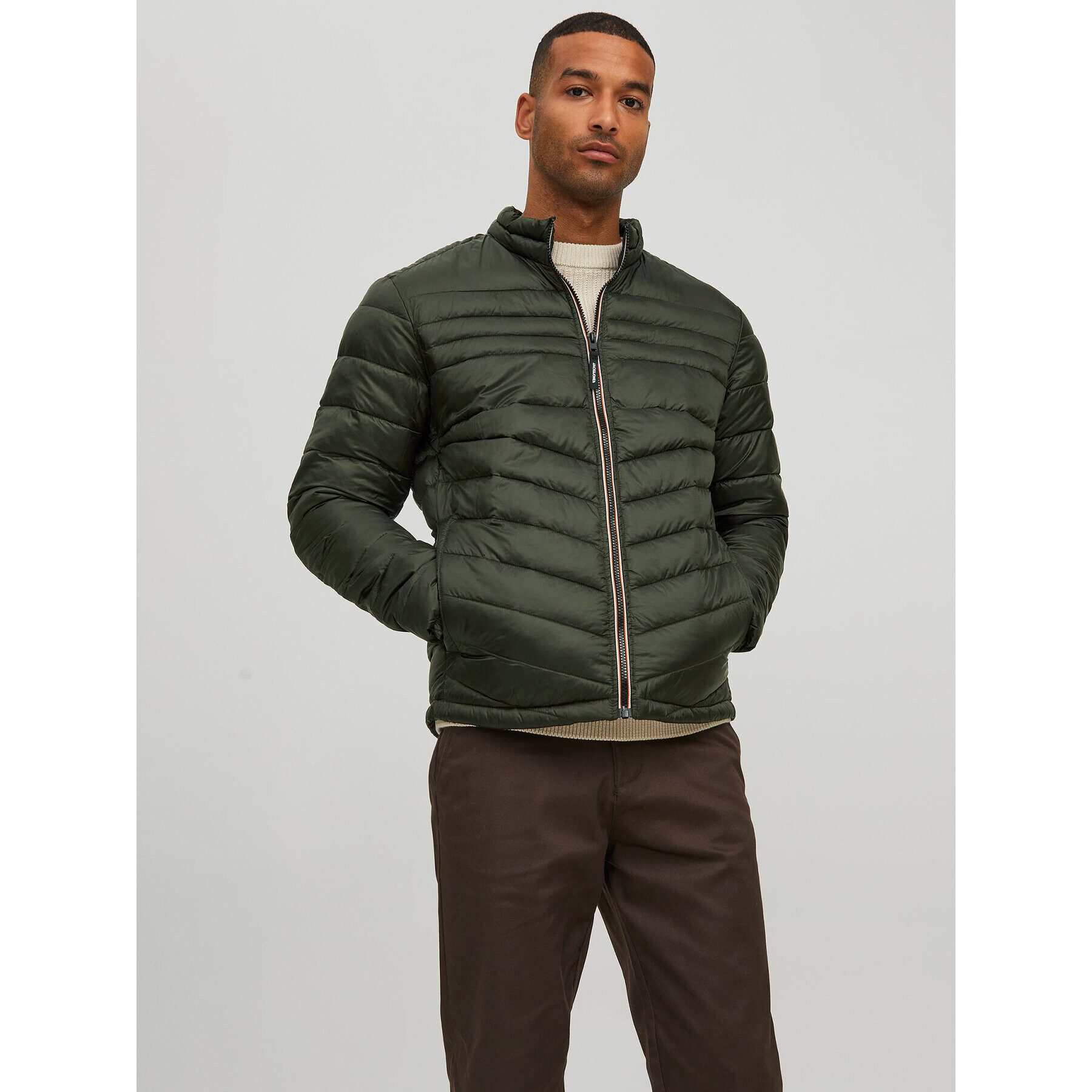 Jack&Jones Vatovaná bunda Hero 12211788 Zelená Regular Fit - Pepit.sk