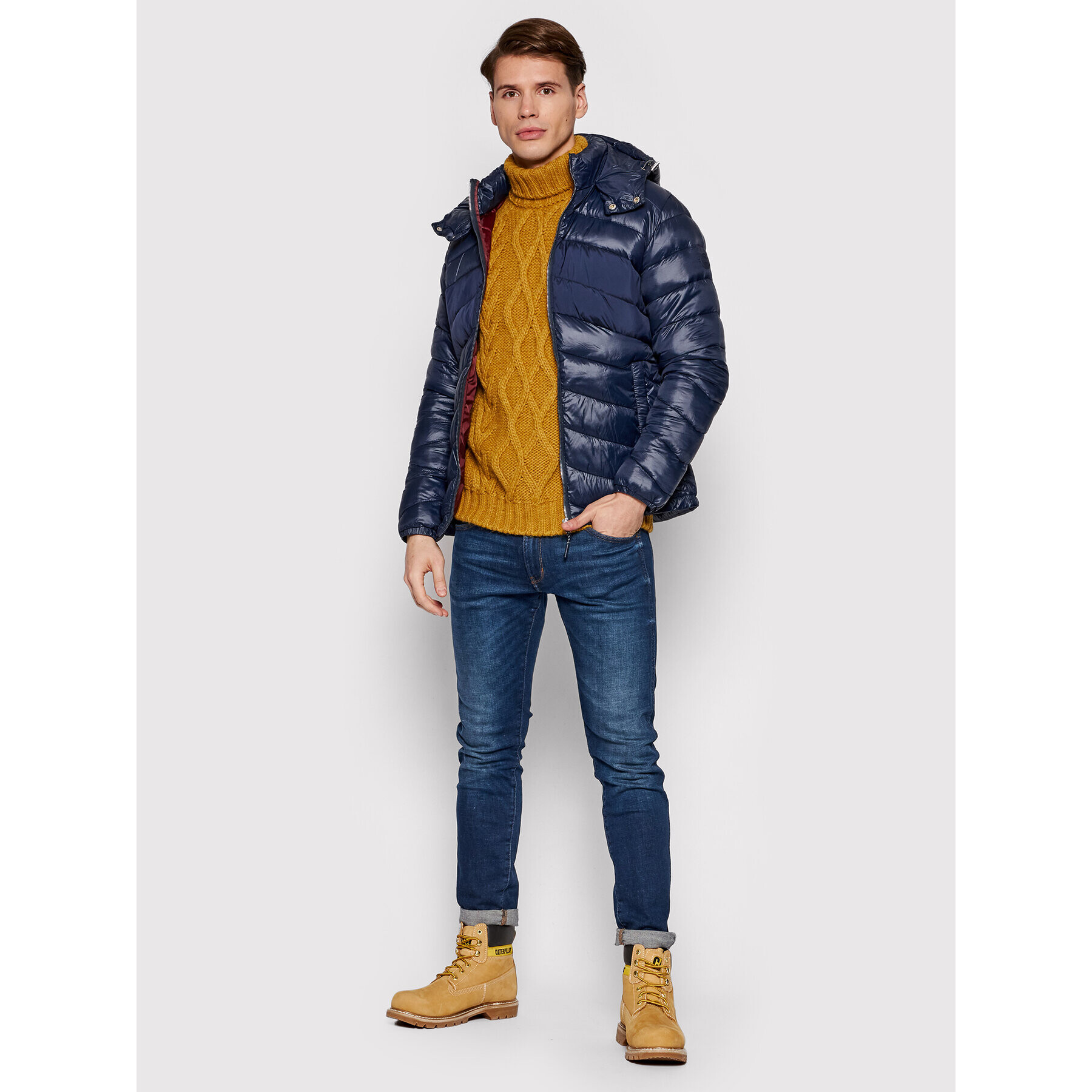 Jack&Jones Vatovaná bunda Laroy 12192677 Tmavomodrá Regular Fit - Pepit.sk