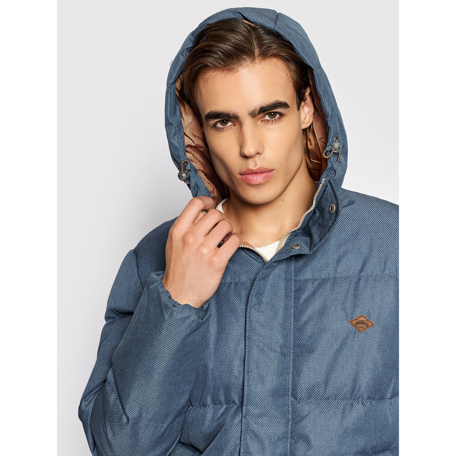 Jack&Jones Vatovaná bunda Newport 12192676 Modrá Regular Fit - Pepit.sk