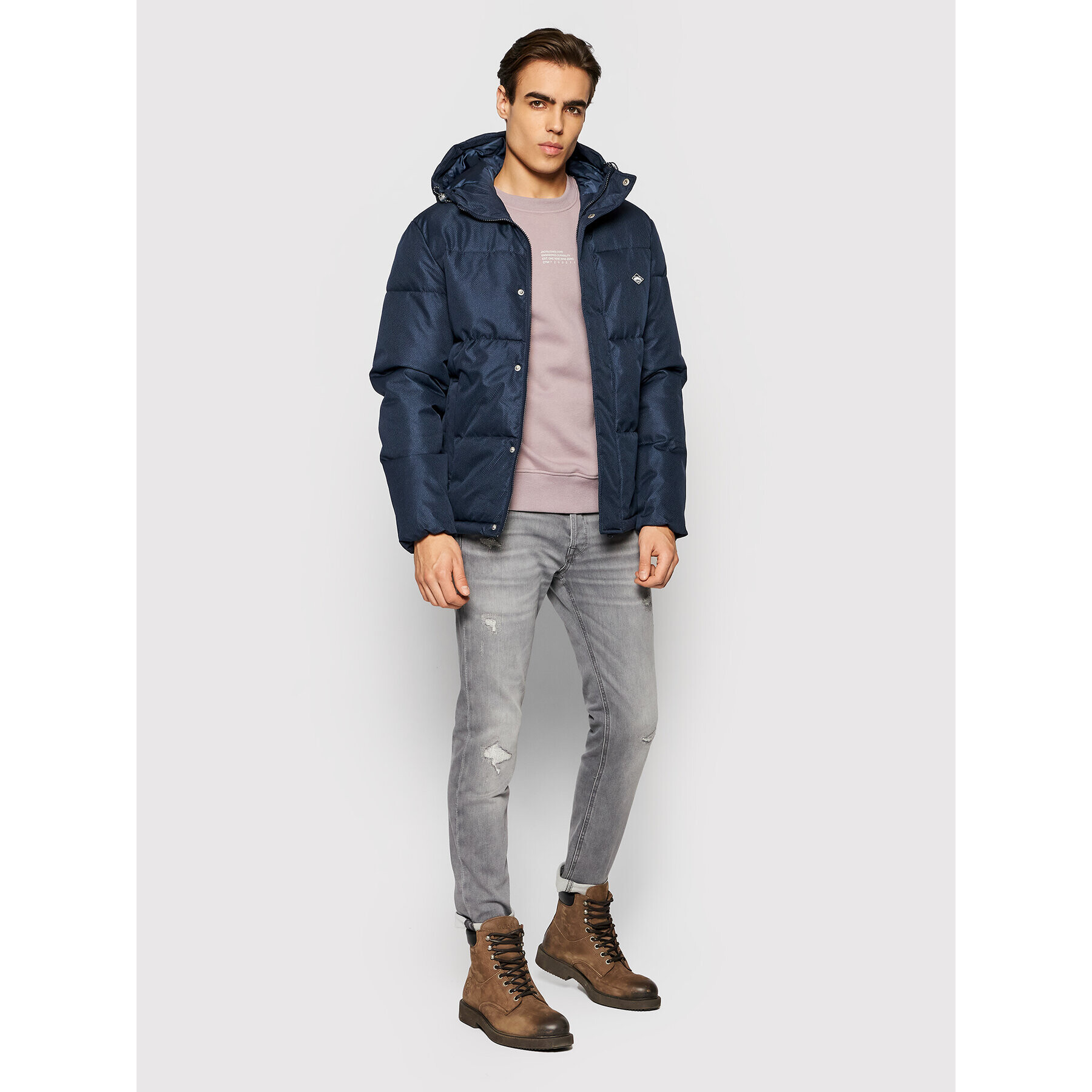 Jack&Jones Vatovaná bunda Newport 12192676 Tmavomodrá Regular Fit - Pepit.sk