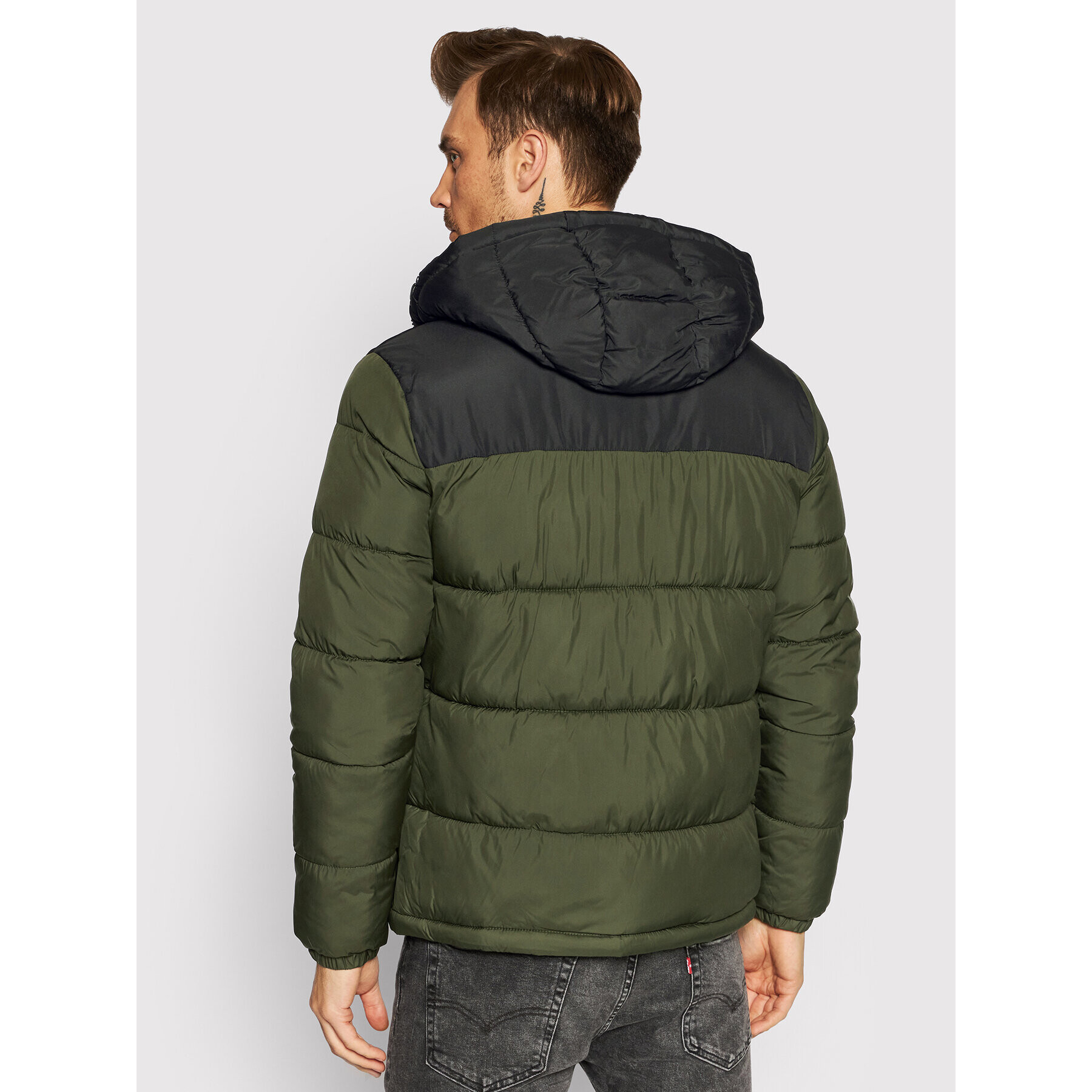 Jack&Jones Vatovaná bunda Paul 12189972 Zelená Regular Fit - Pepit.sk