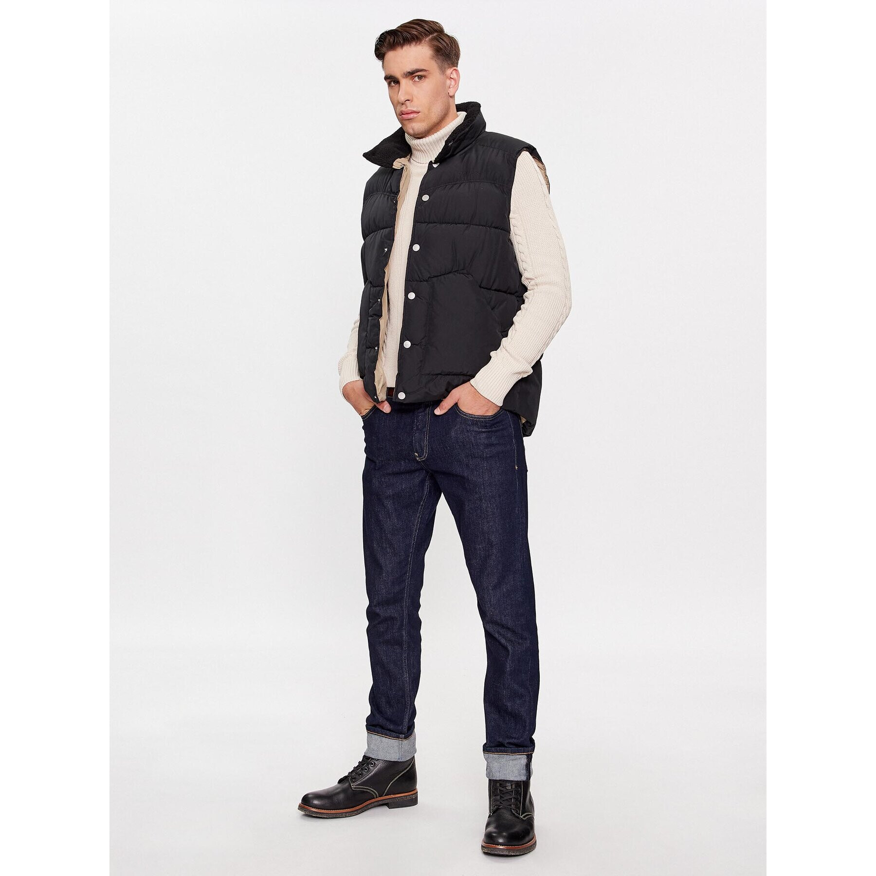 Jack&Jones Vesta 12246676 Čierna Regular Fit - Pepit.sk