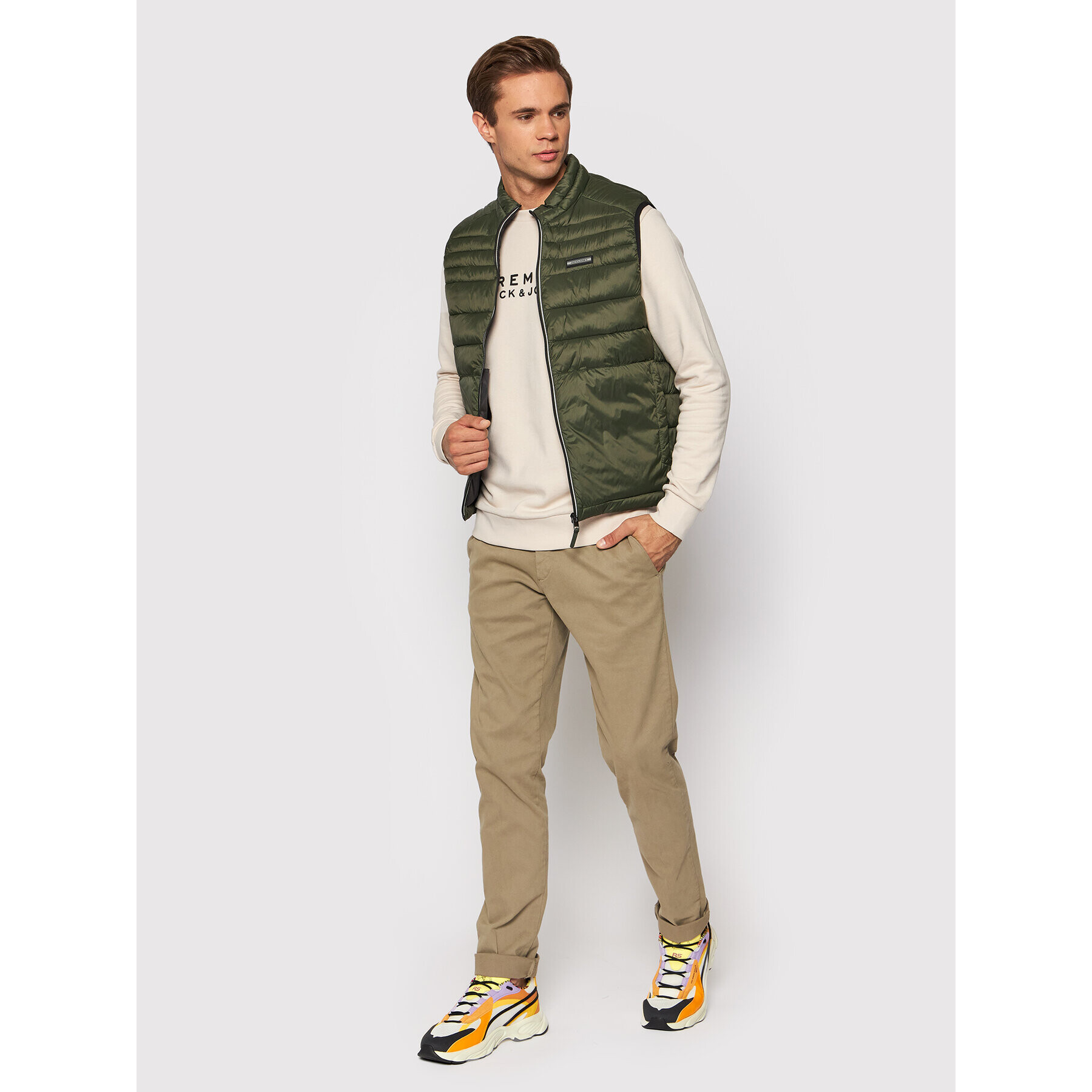 Jack&Jones Vesta Ace 12189883 Zelená Regular Fit - Pepit.sk