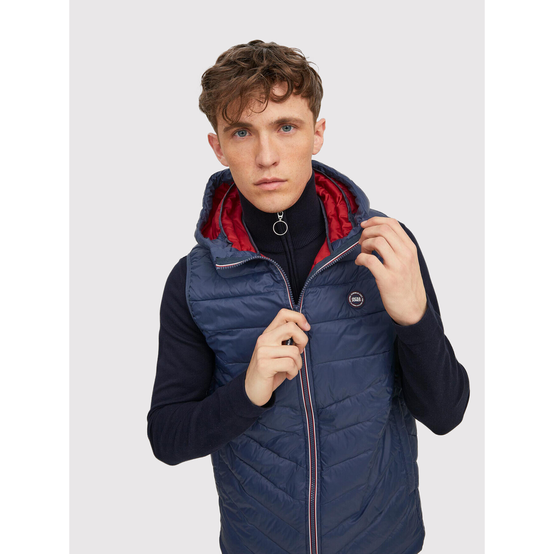 Jack&Jones Vesta Hero 12211789 Tmavomodrá Regular Fit - Pepit.sk