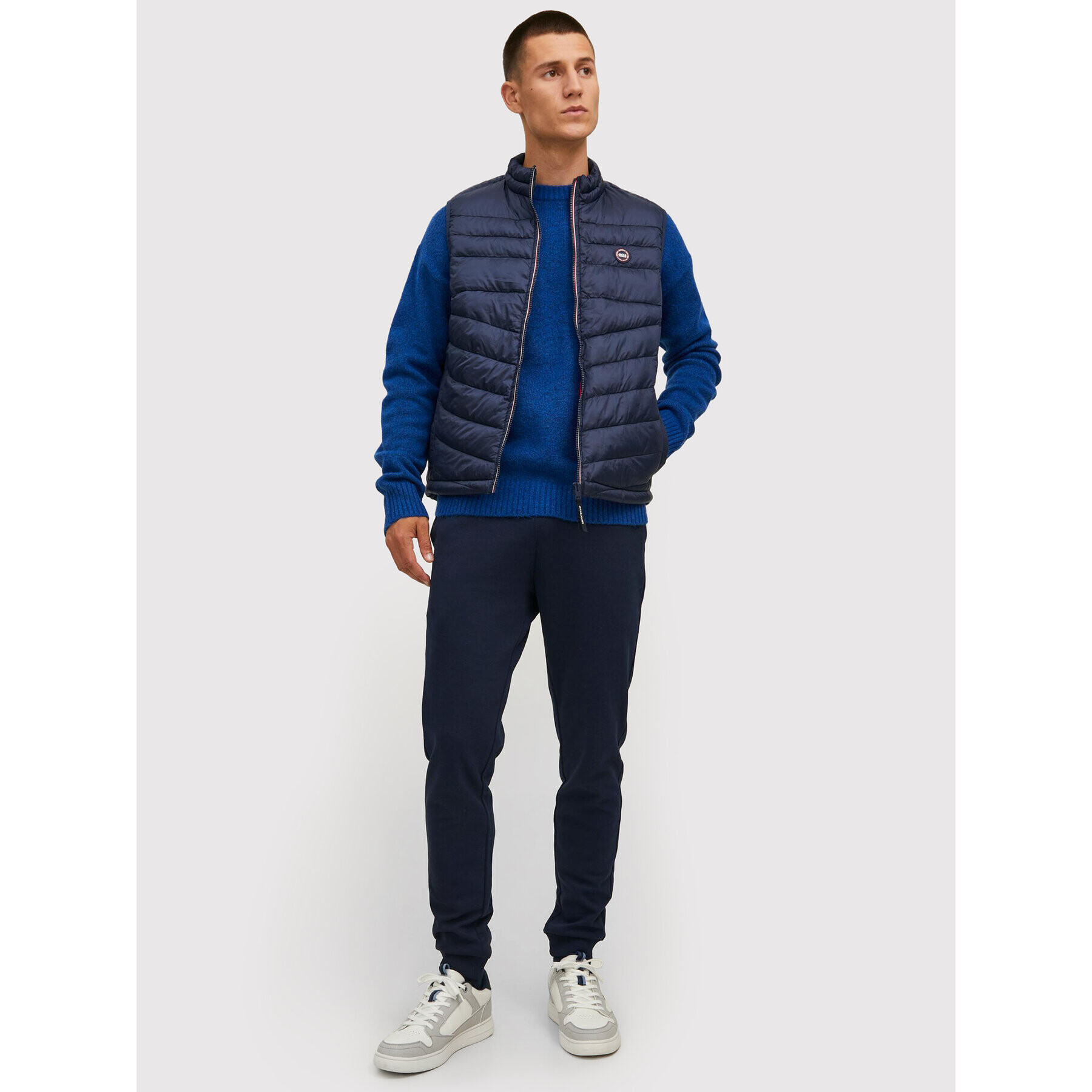 Jack&Jones Vesta Hero 12211790 Tmavomodrá Regular Fit - Pepit.sk