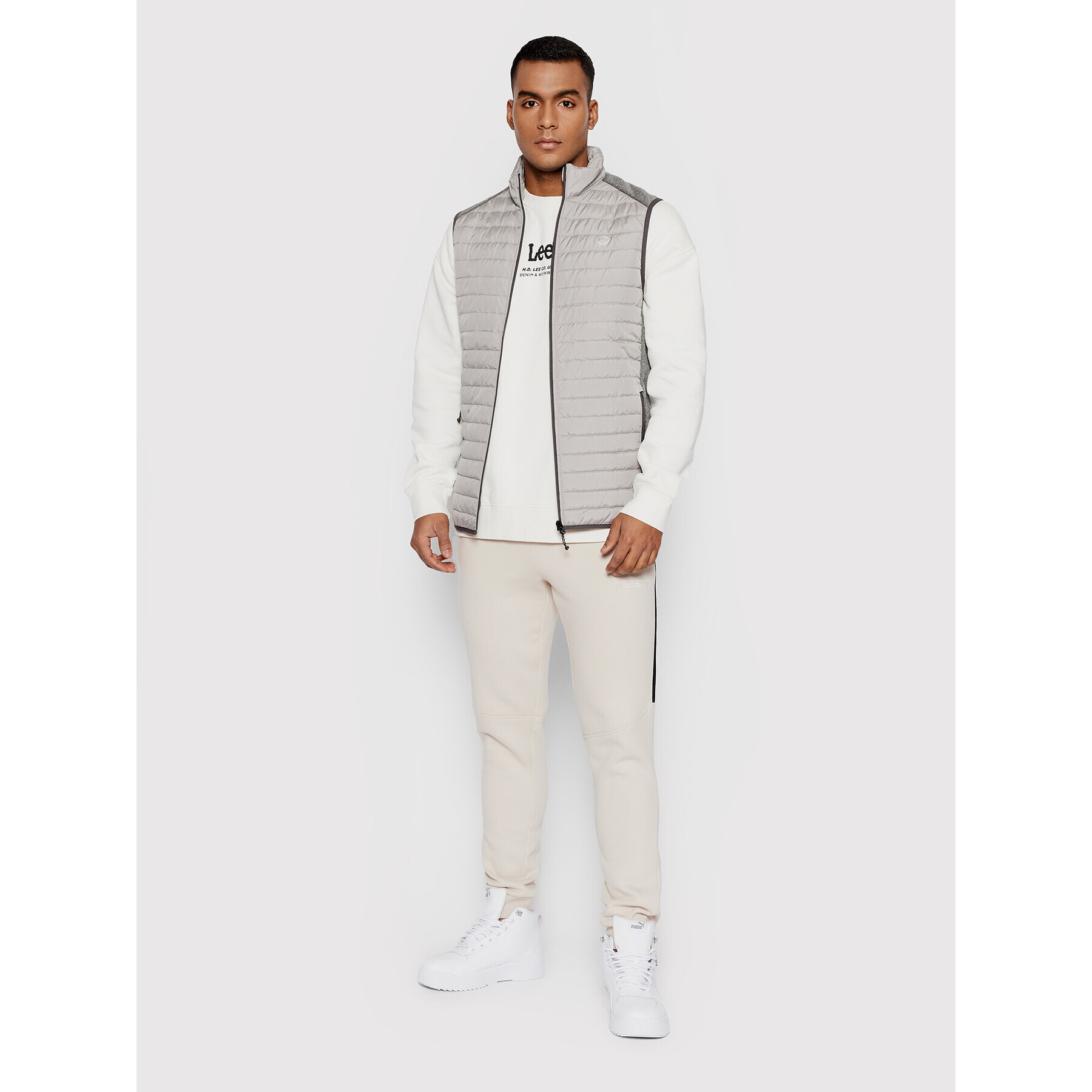 Jack&Jones Vesta Multi 12200684 Sivá Slim Fit - Pepit.sk