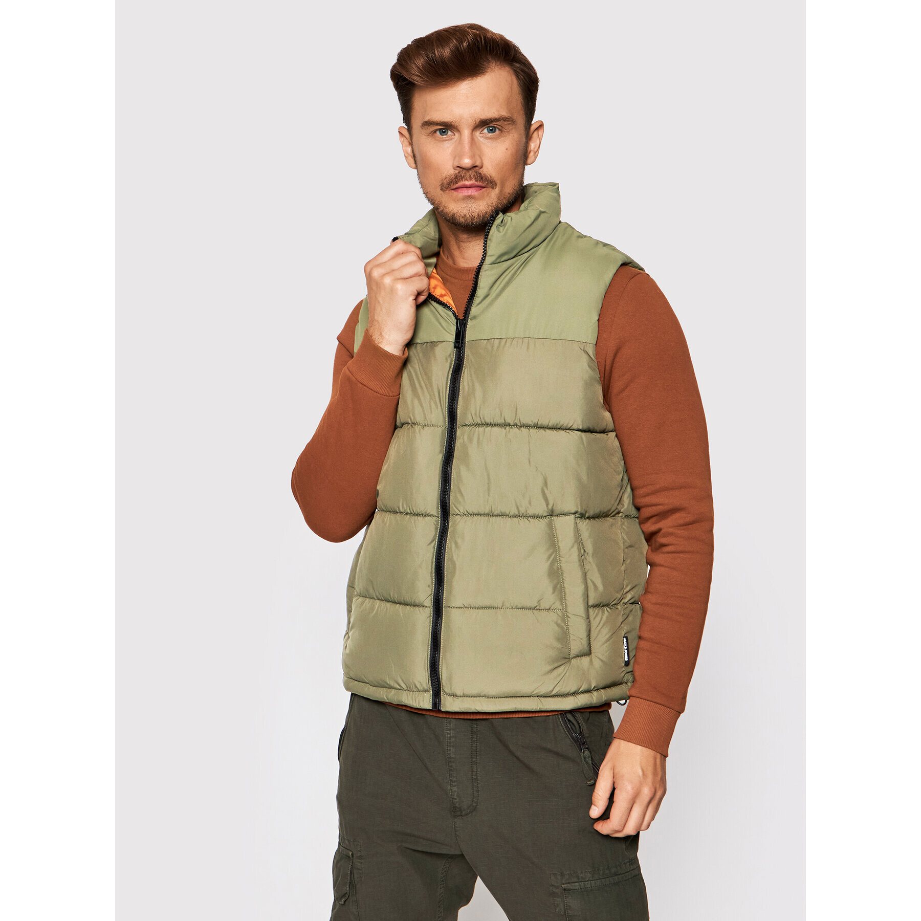 Jack&Jones Vesta Paul 12189973 Zelená Regular Fit - Pepit.sk