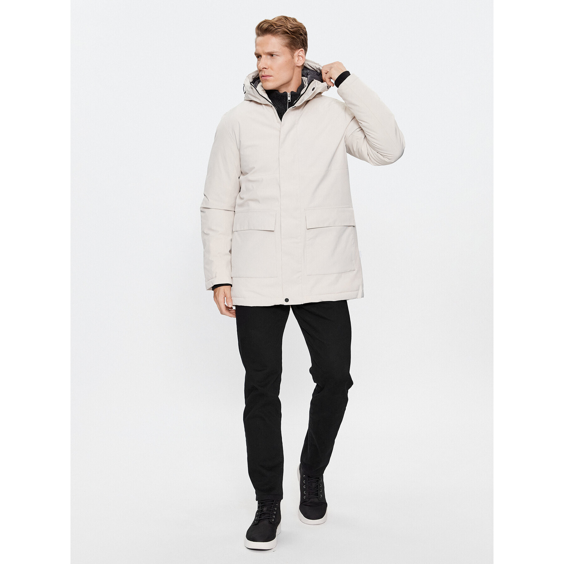 Jack&Jones Zimné bundy 12235845 Écru Regular Fit - Pepit.sk