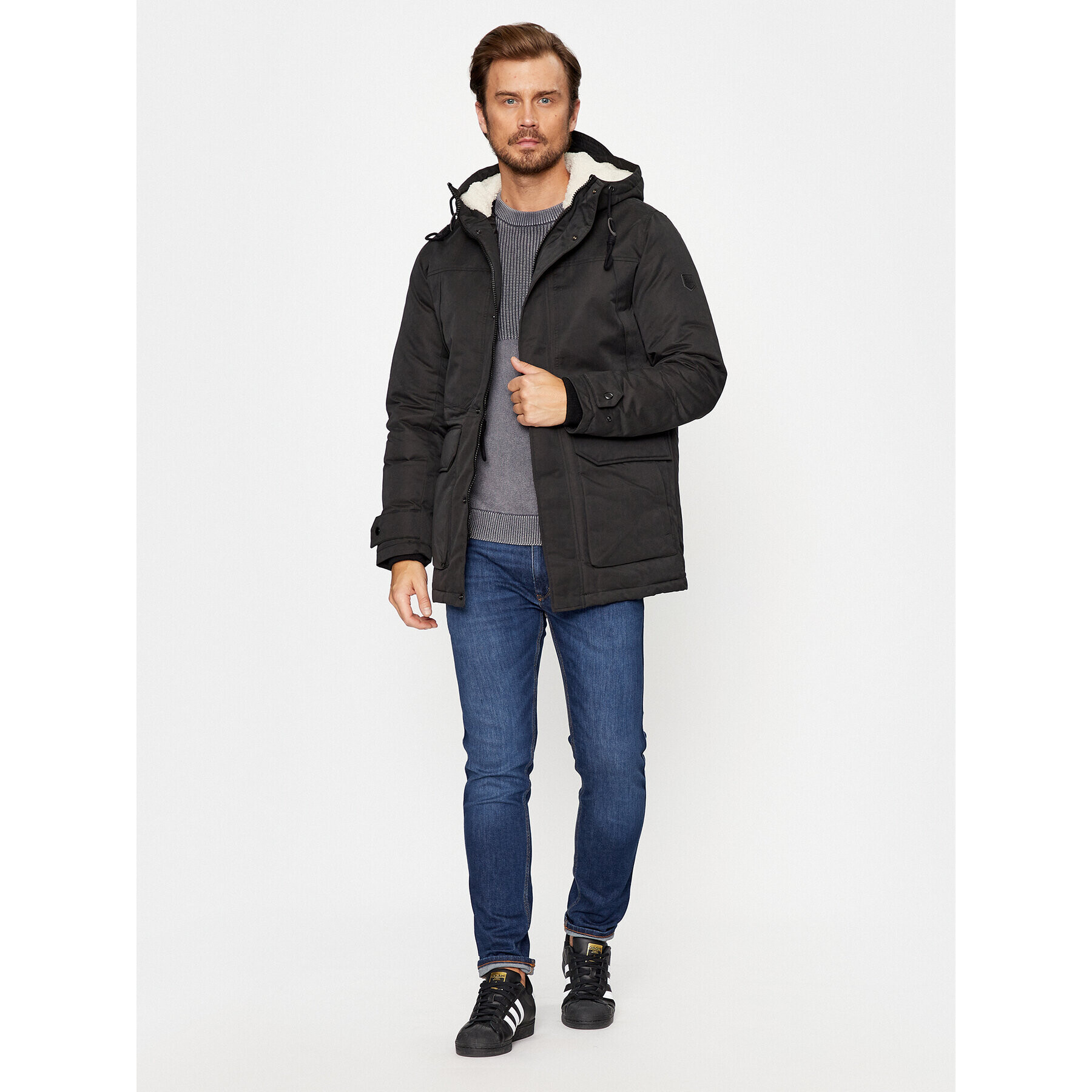 Jack&Jones Zimné bundy 12235869 Čierna Regular Fit - Pepit.sk