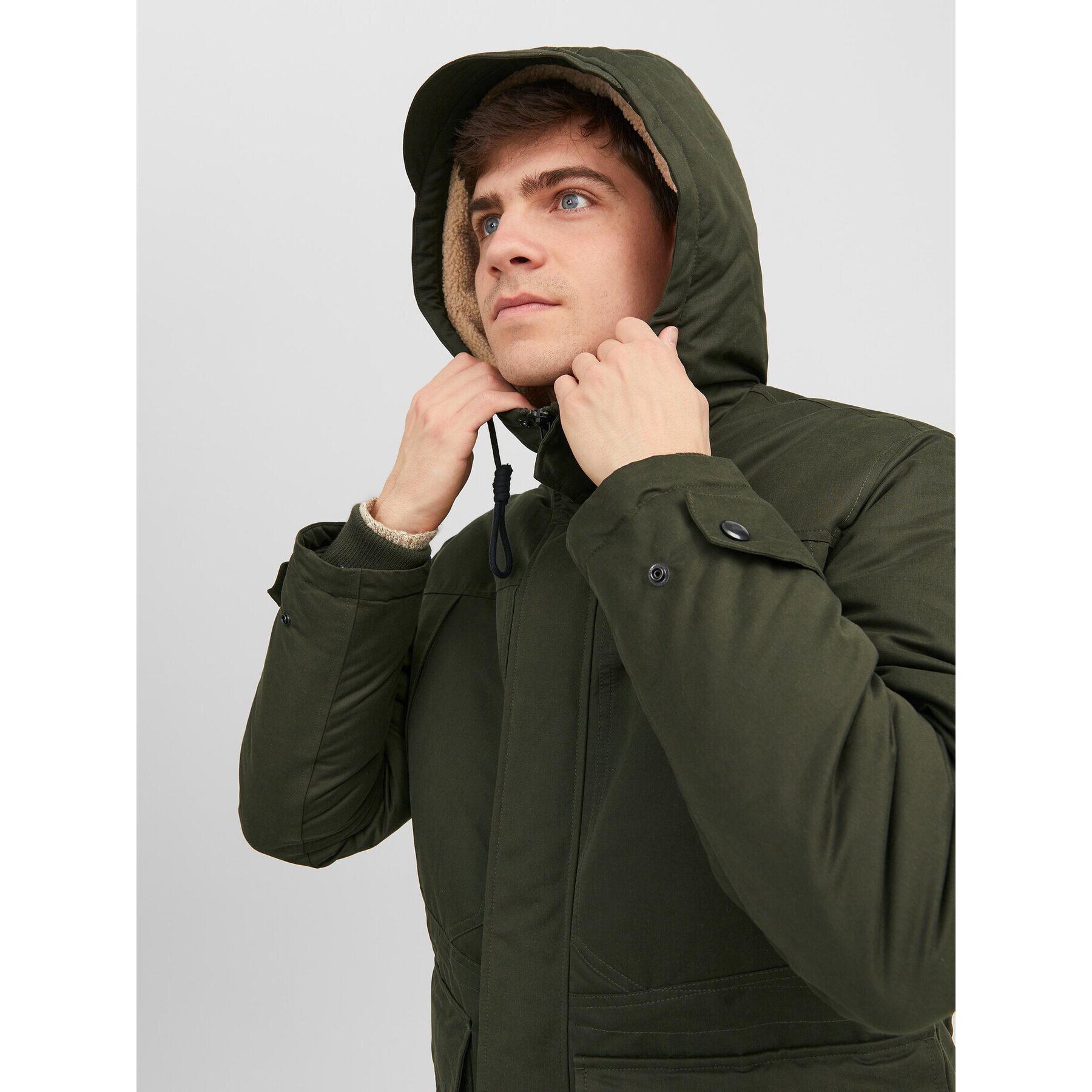 Jack&Jones Zimné bundy 12235869 Zelená Regular Fit - Pepit.sk